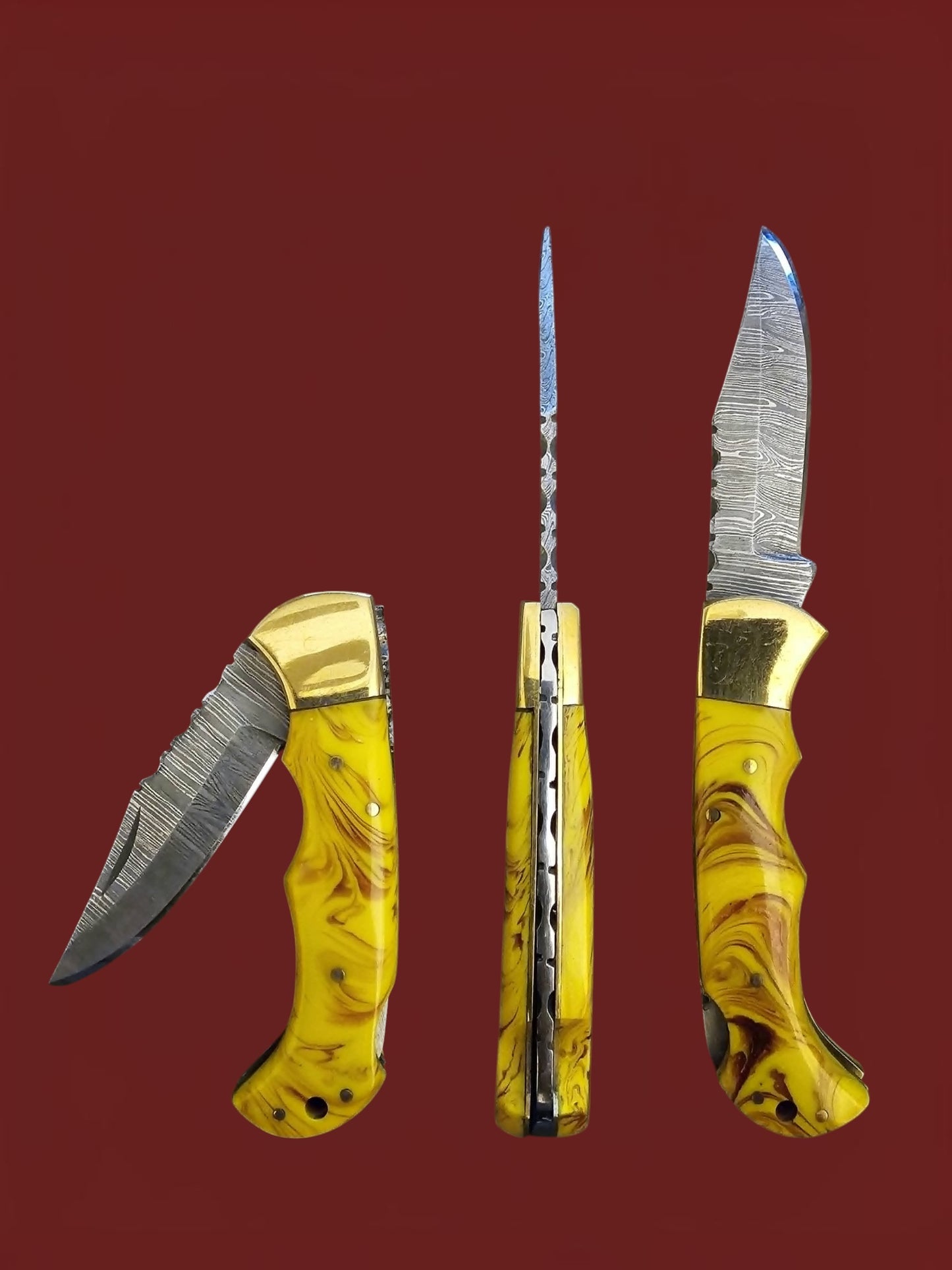 F105 Tsiakkoui - Damascus Steel & Resin