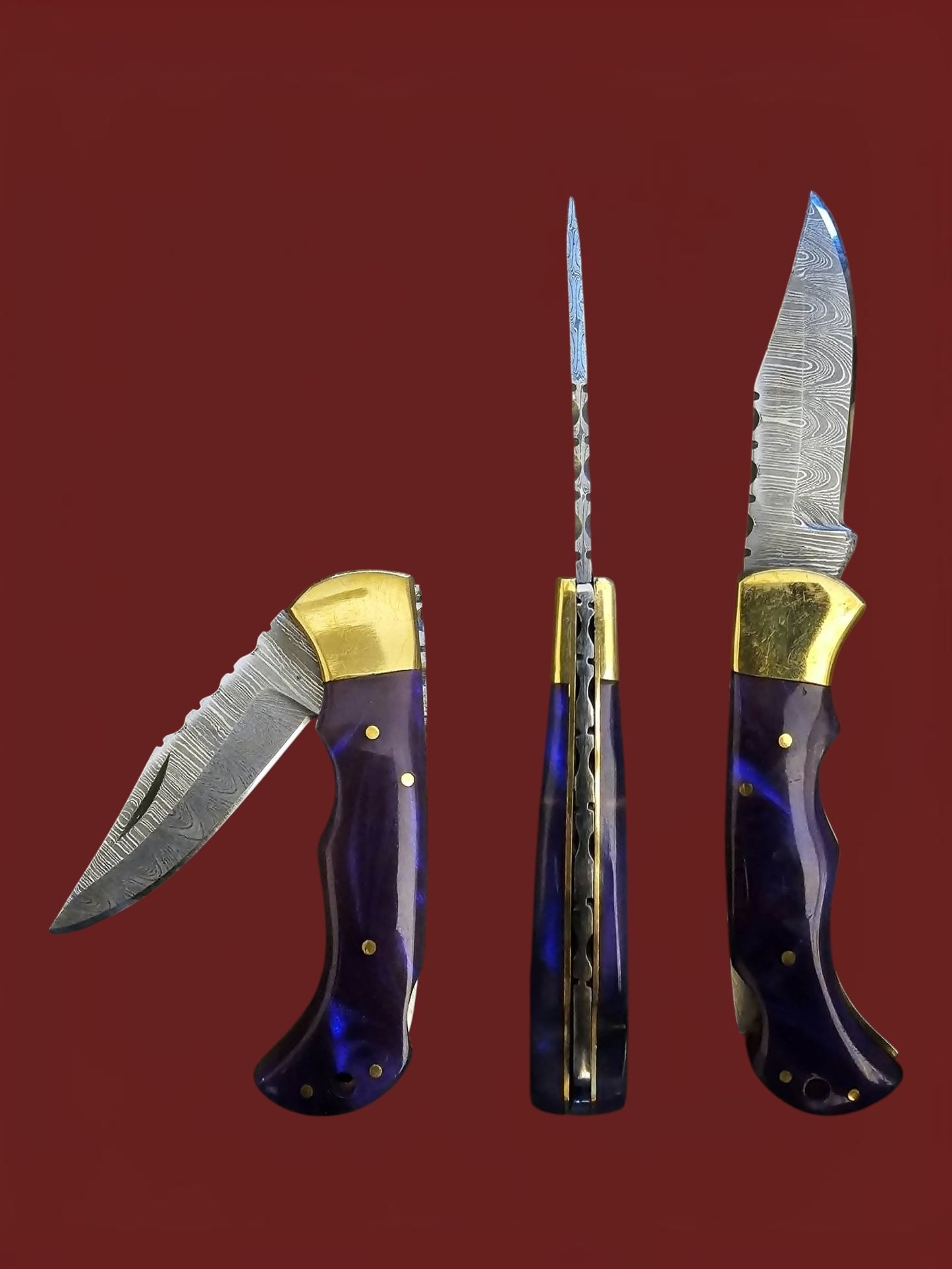 F098 Tsiakkoui - Damascus Steel & Resin