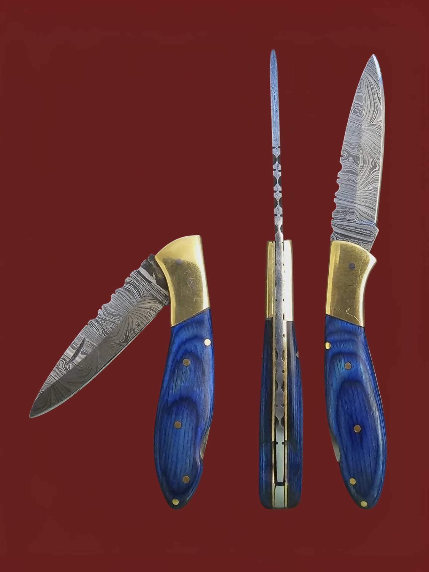 F122 Tsiakkoui - Damascus Steel & Wood