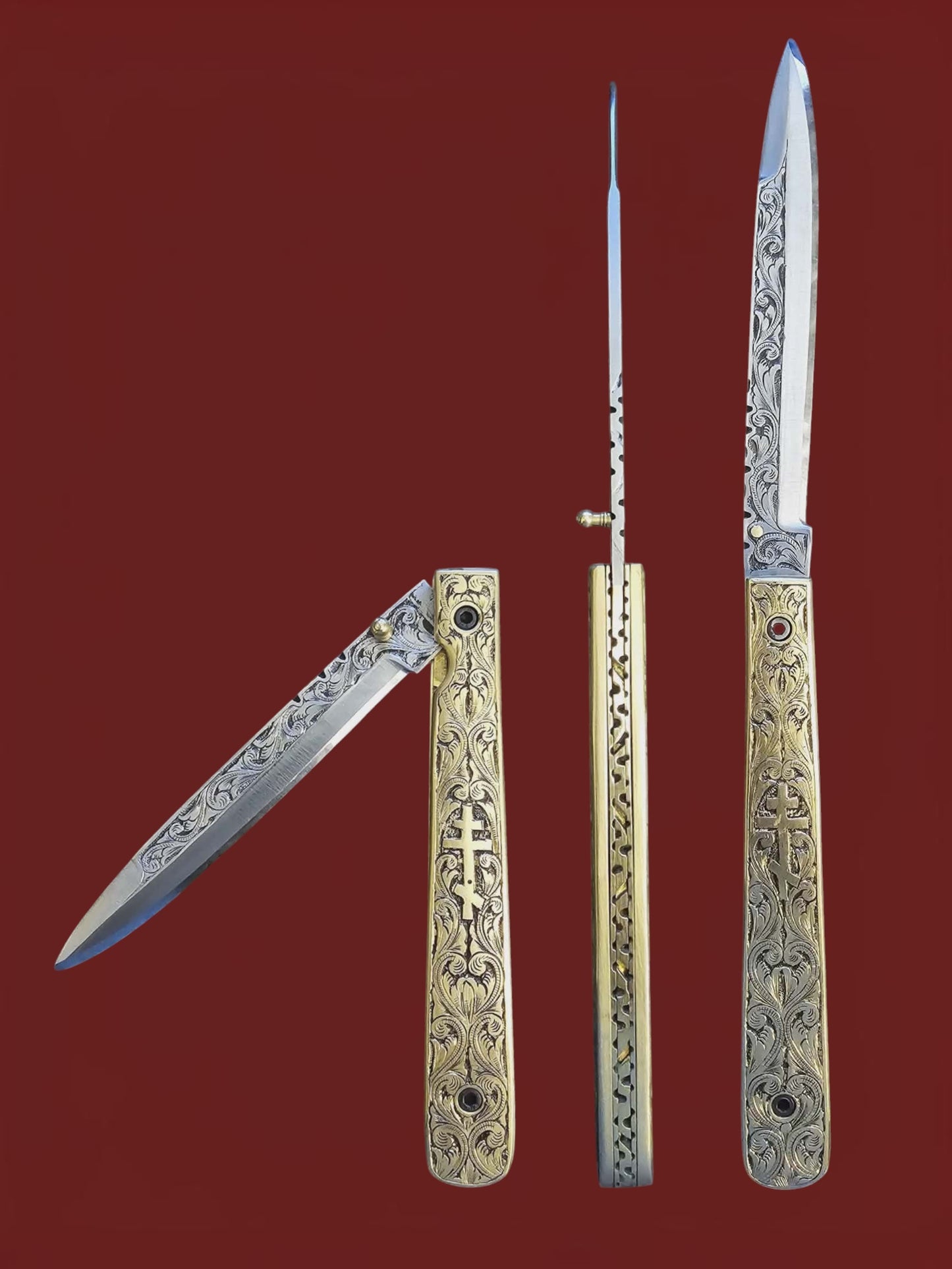 F116 Stiletto - Stainless Steel & Brass