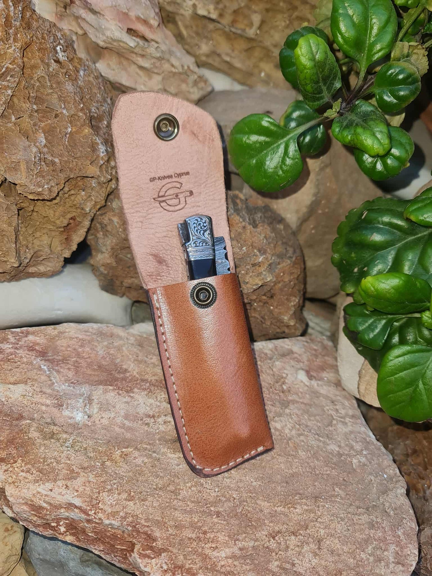 Handmade Leather Sheath for Laguiole Knives