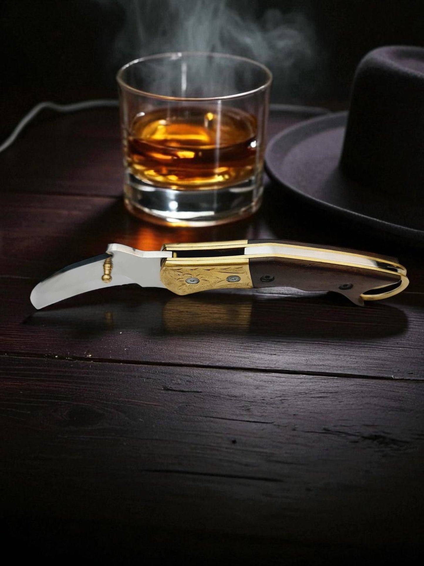 S111 Handmade Karambit - 440 Stainless Steel & Walnut Wood