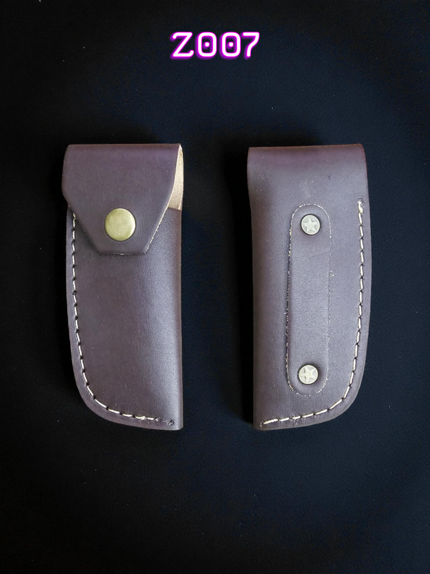Z007 Soft Leather Universal Knife Sheath for all Folding Knives