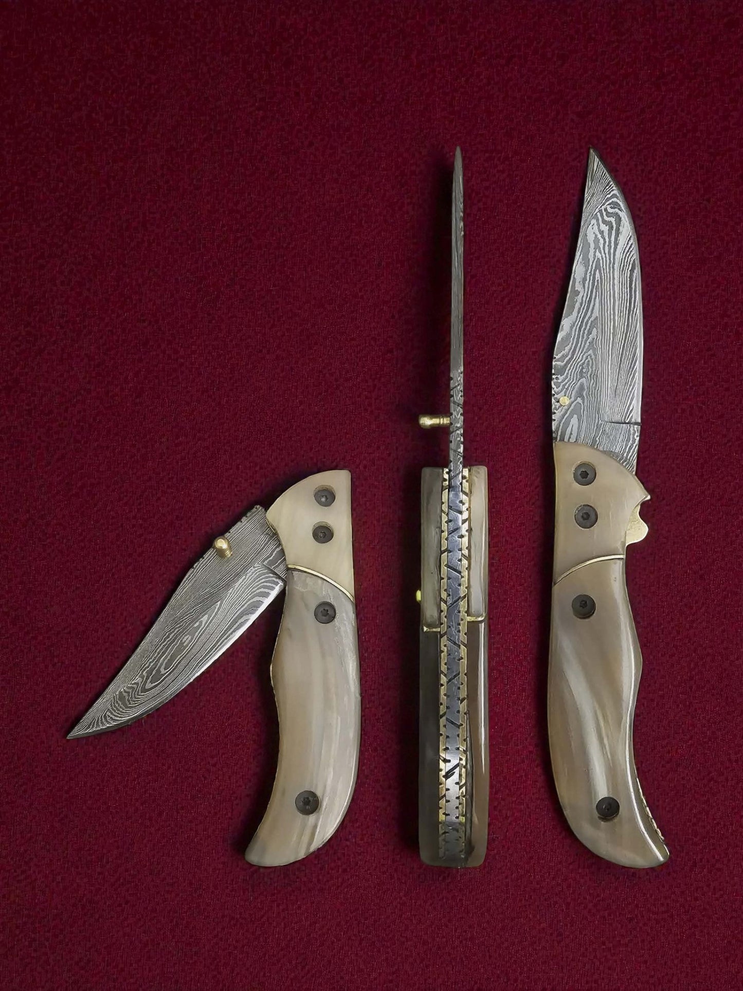 F053 - Stalwart - Damascus Steel & Horn