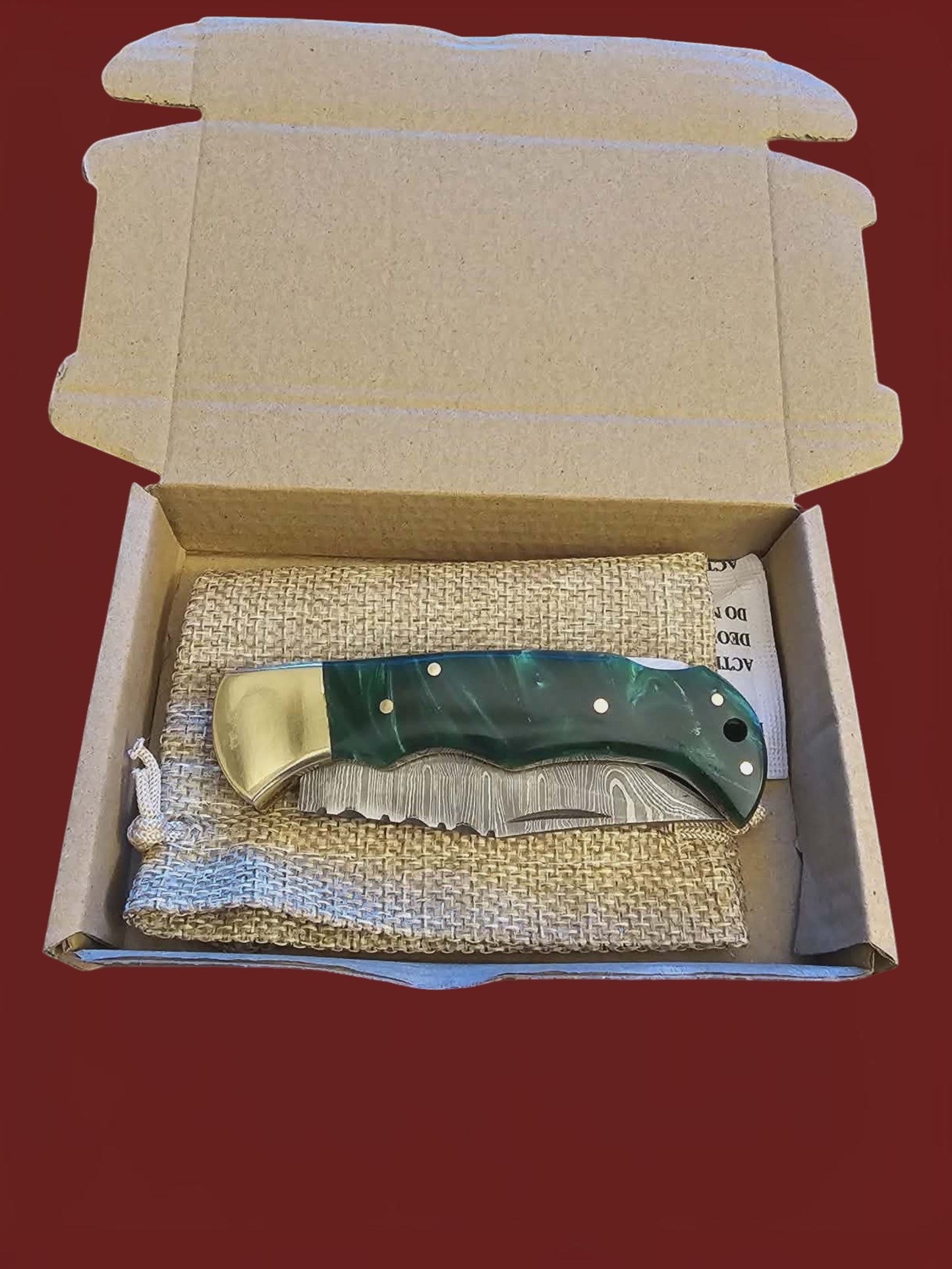 F096 Tsiakkoui - Damascus Steel & Resin