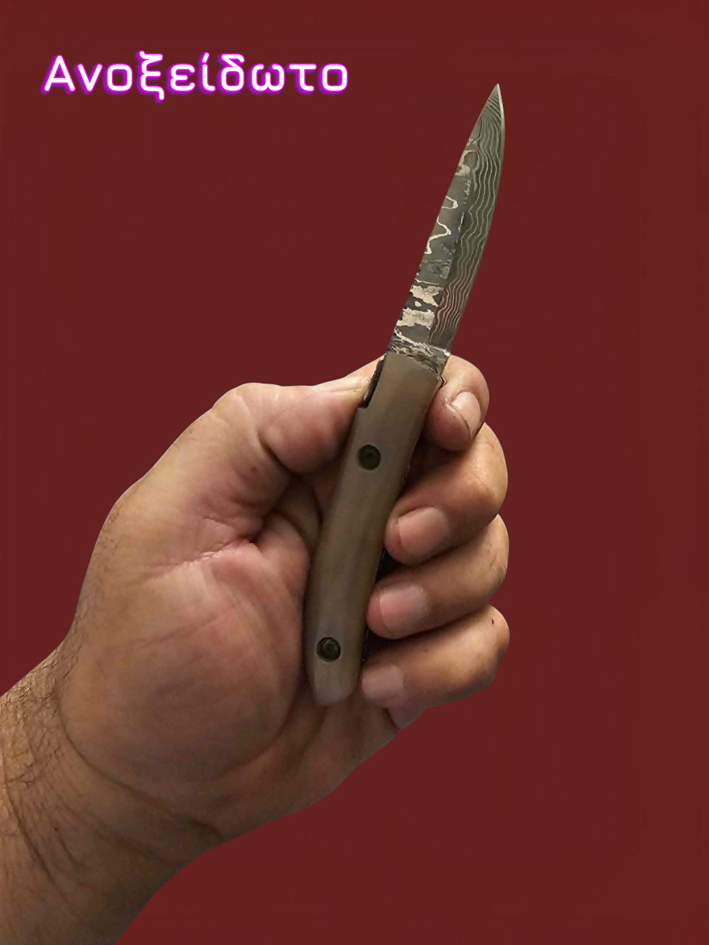 F090 Laguiole de Poche - Stainless Damascus & Horn