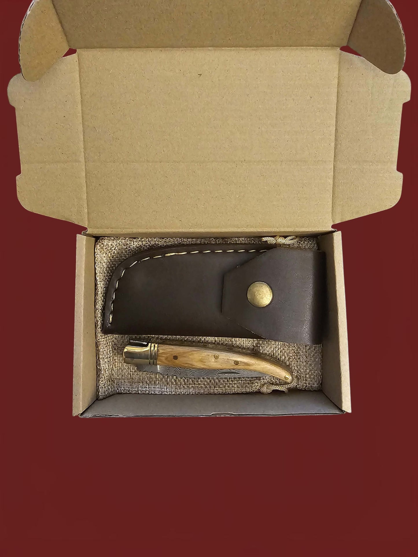 F081 Laguiole Petit - Stainless Damascus & Wood
