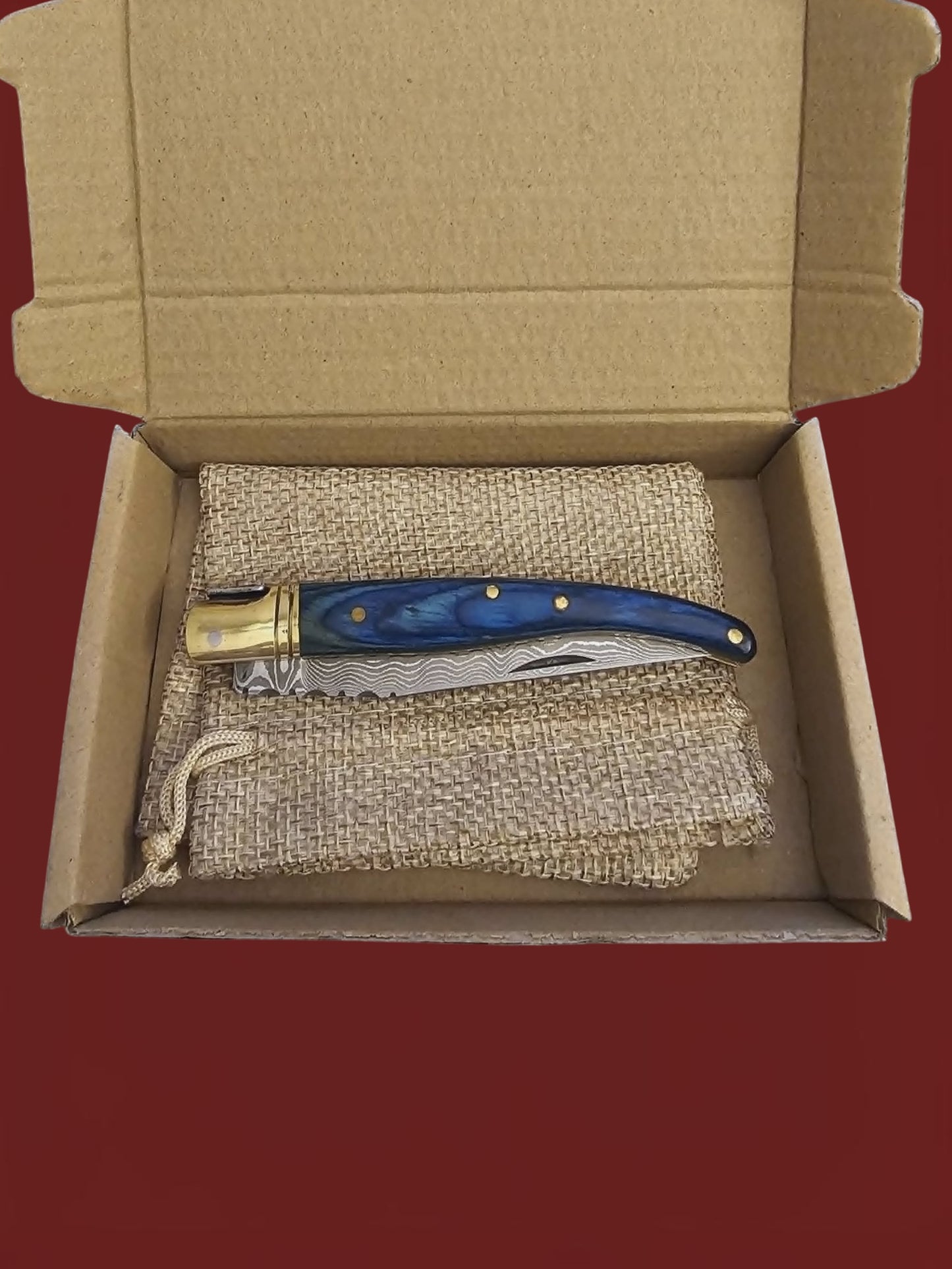 F079 - Laguiole Petit - Stainless Damascus & Wood