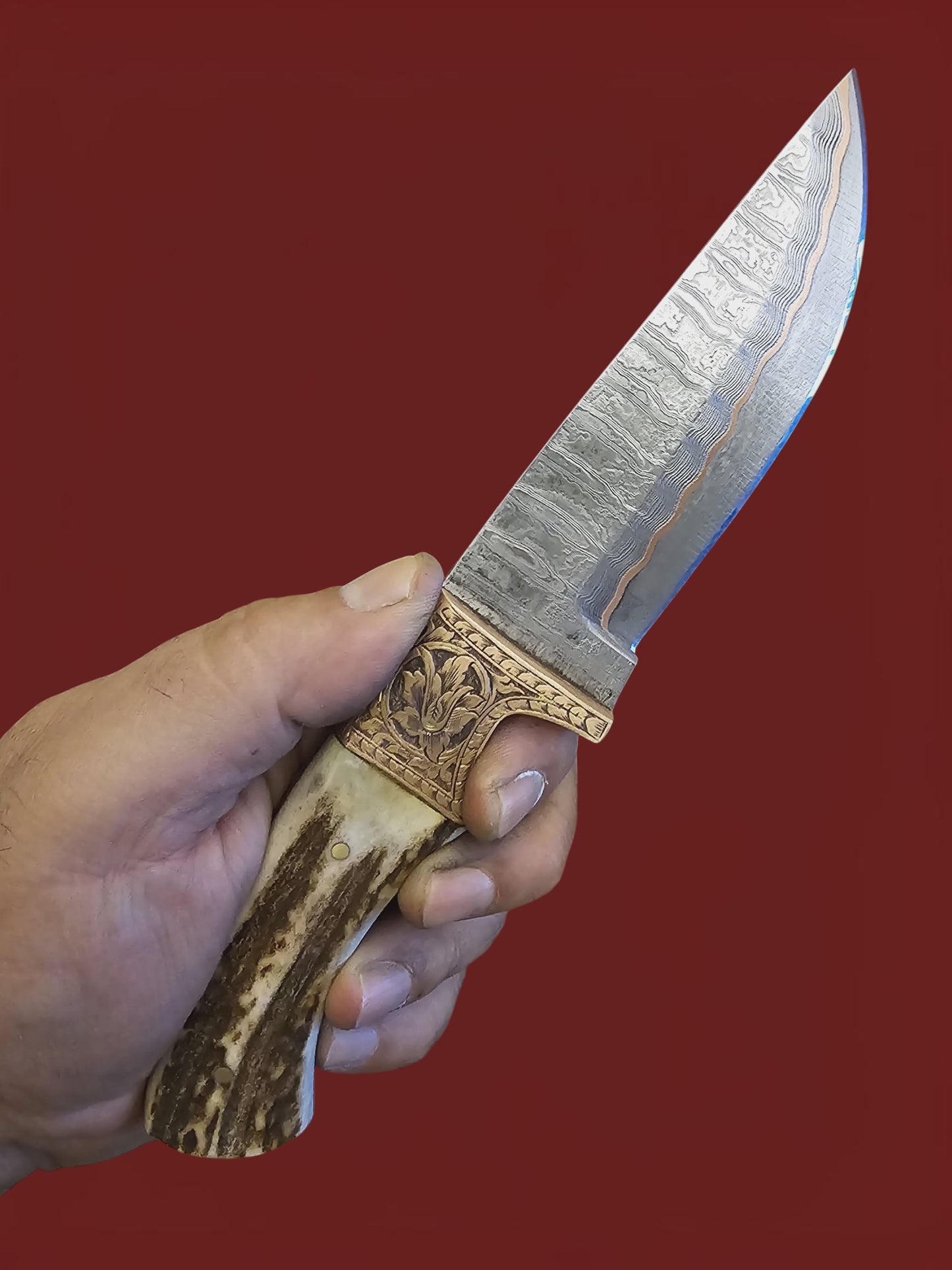 R029 Hunting Knife Cu-Mai & Horn