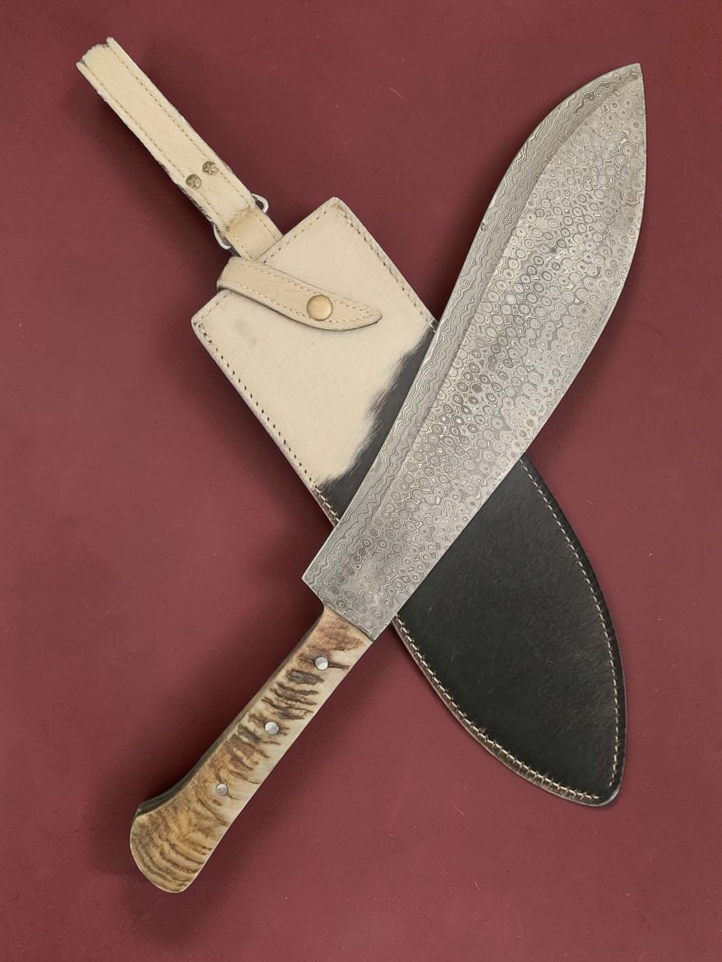 K007 - Ppala - Damascus Steel & Horn