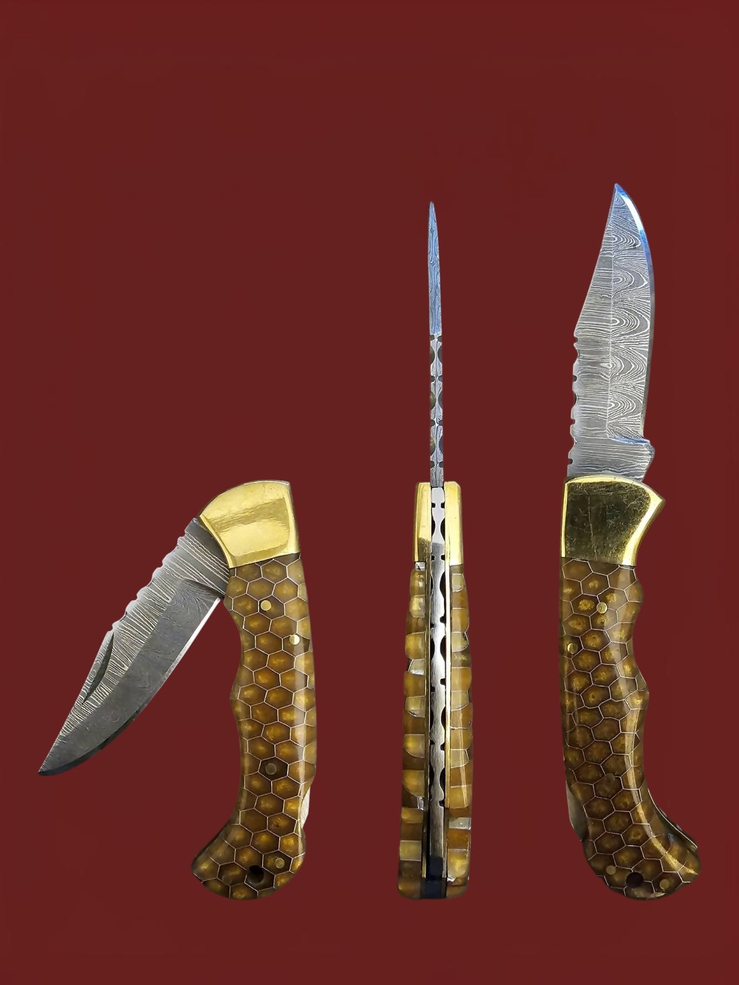 F107 Tsiakkoui - Damascus Steel & Resin