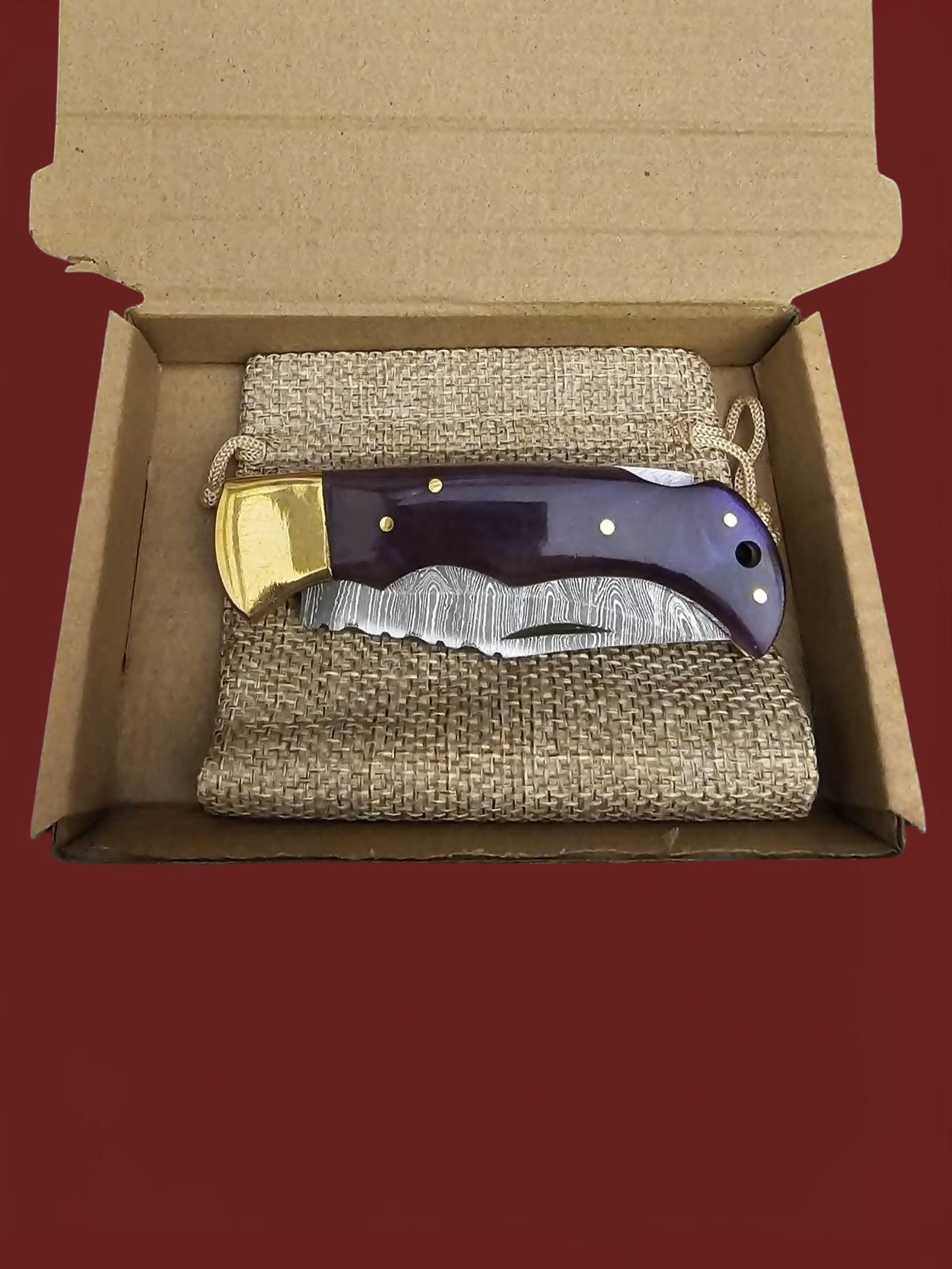 F098 Tsiakkoui - Damascus Steel & Resin