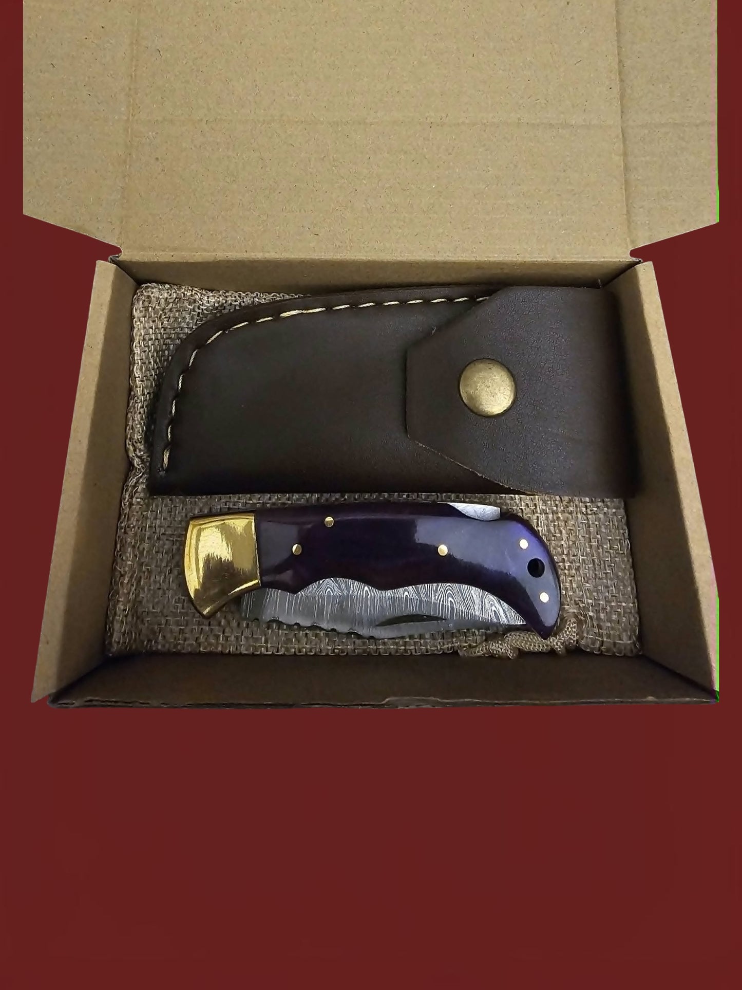 F098 Tsiakkoui - Damascus Steel & Resin