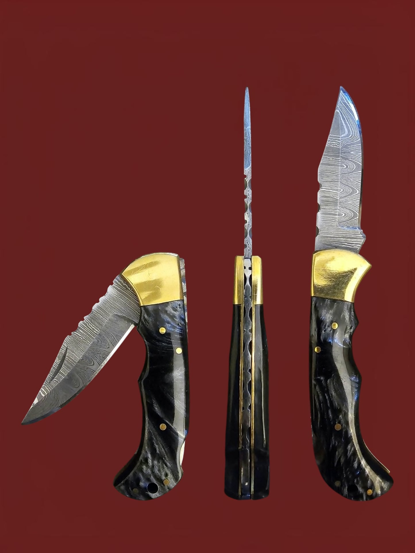 F102 Tsiakkoui - Damascus Steel & Resin