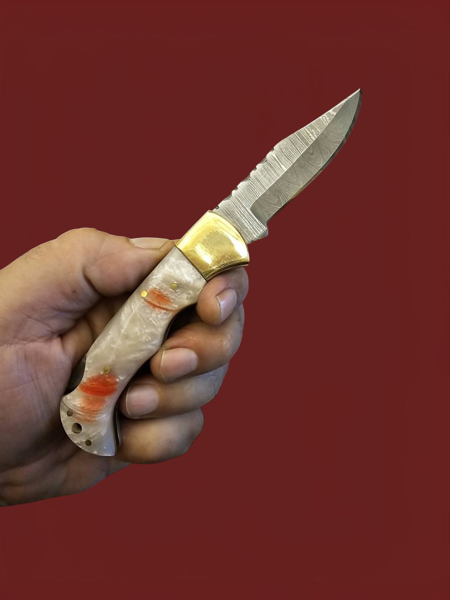 F100 Tsiakkoui - Damascus Steel & Resin