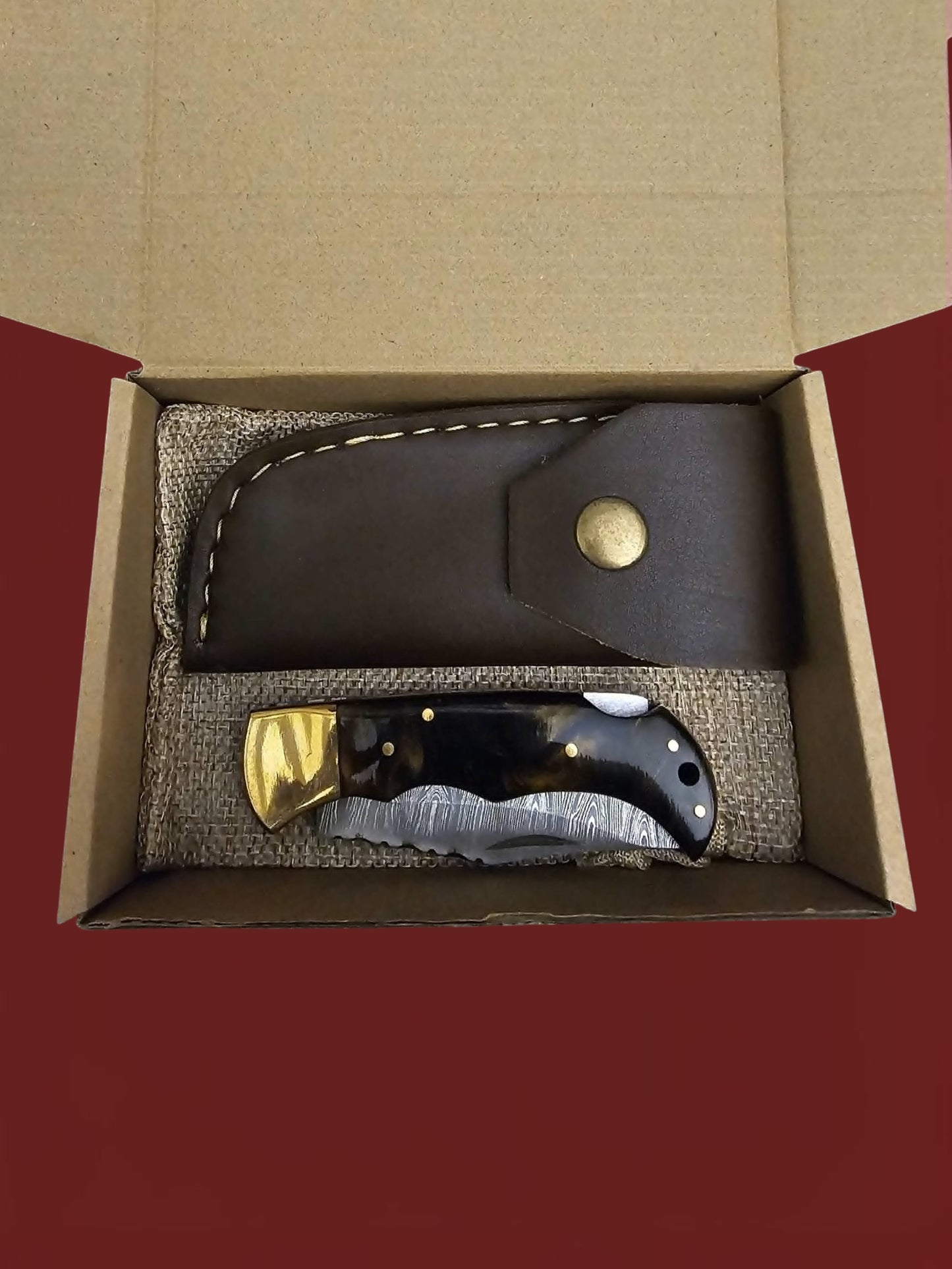 F095 Tsiakkoui - Damascus Steel & Resin