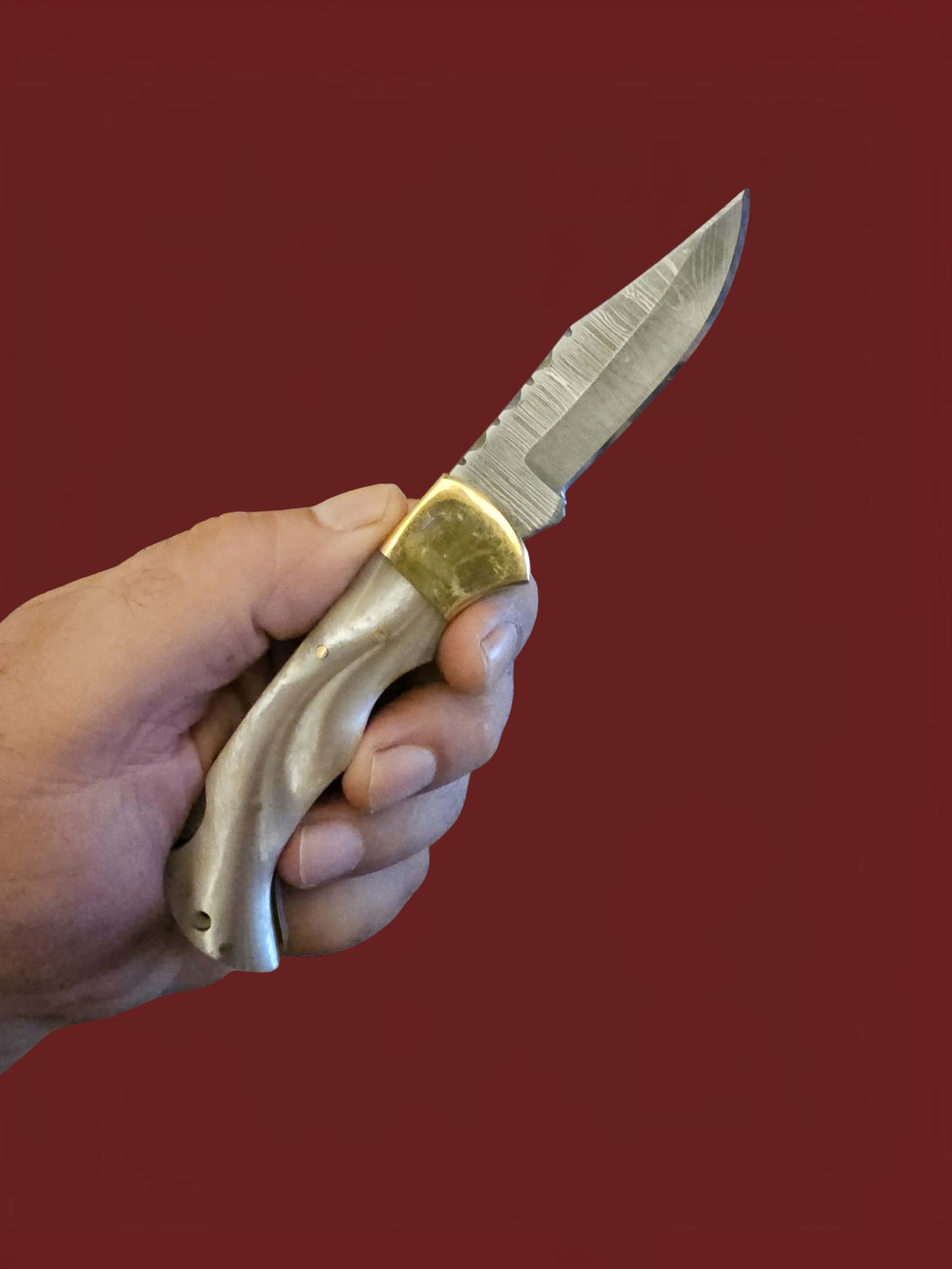F097 Tsiakkoui - Damascus Steel & Resin