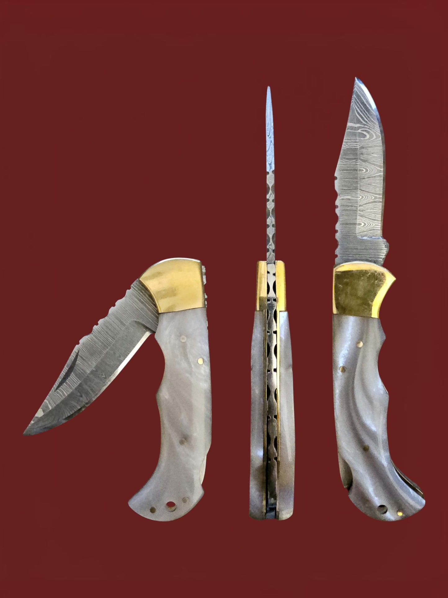 F097 Tsiakkoui - Damascus Steel & Resin
