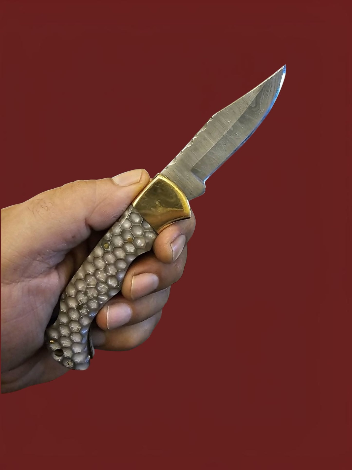 F109 Tsiakkoui - Damascus Steel & Resin