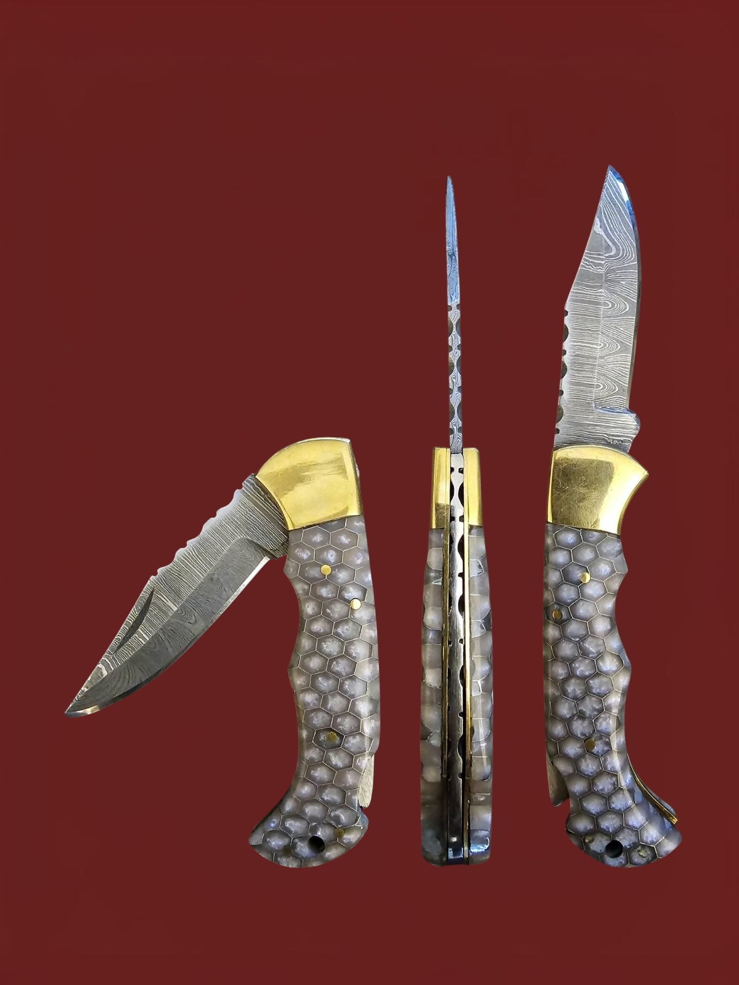 F109 Tsiakkoui - Damascus Steel & Resin