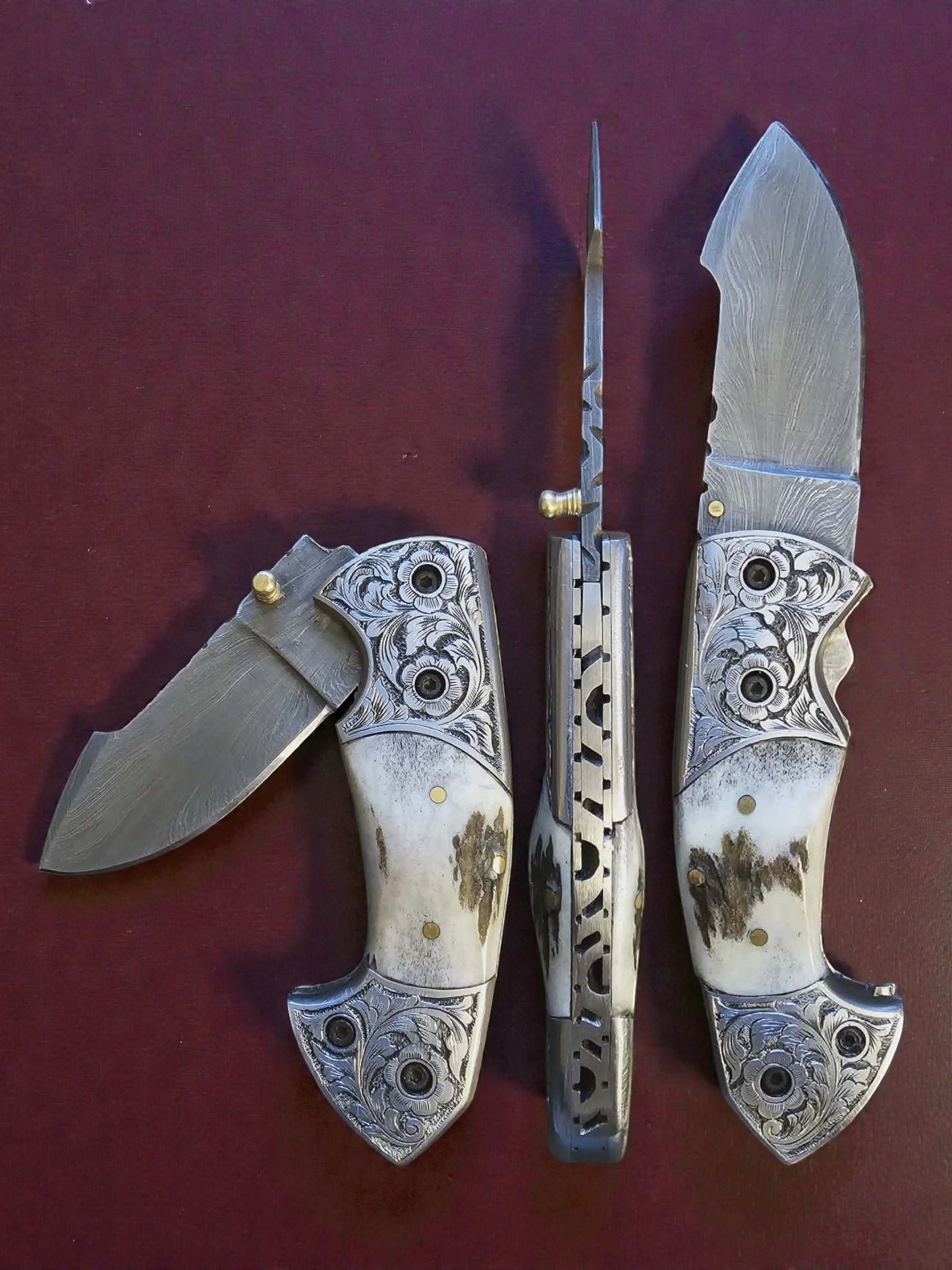 F066 Stalwart - Damascus Steel & Horn