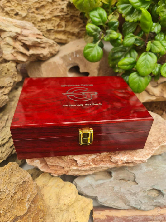 Premium Wooden Presentation Box with EVA Foam for Folding Knives