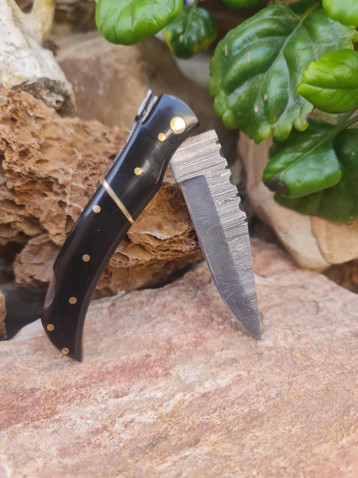 Handmade 19cm Laguiole Élite with Damascus Steel & Buffalo horn