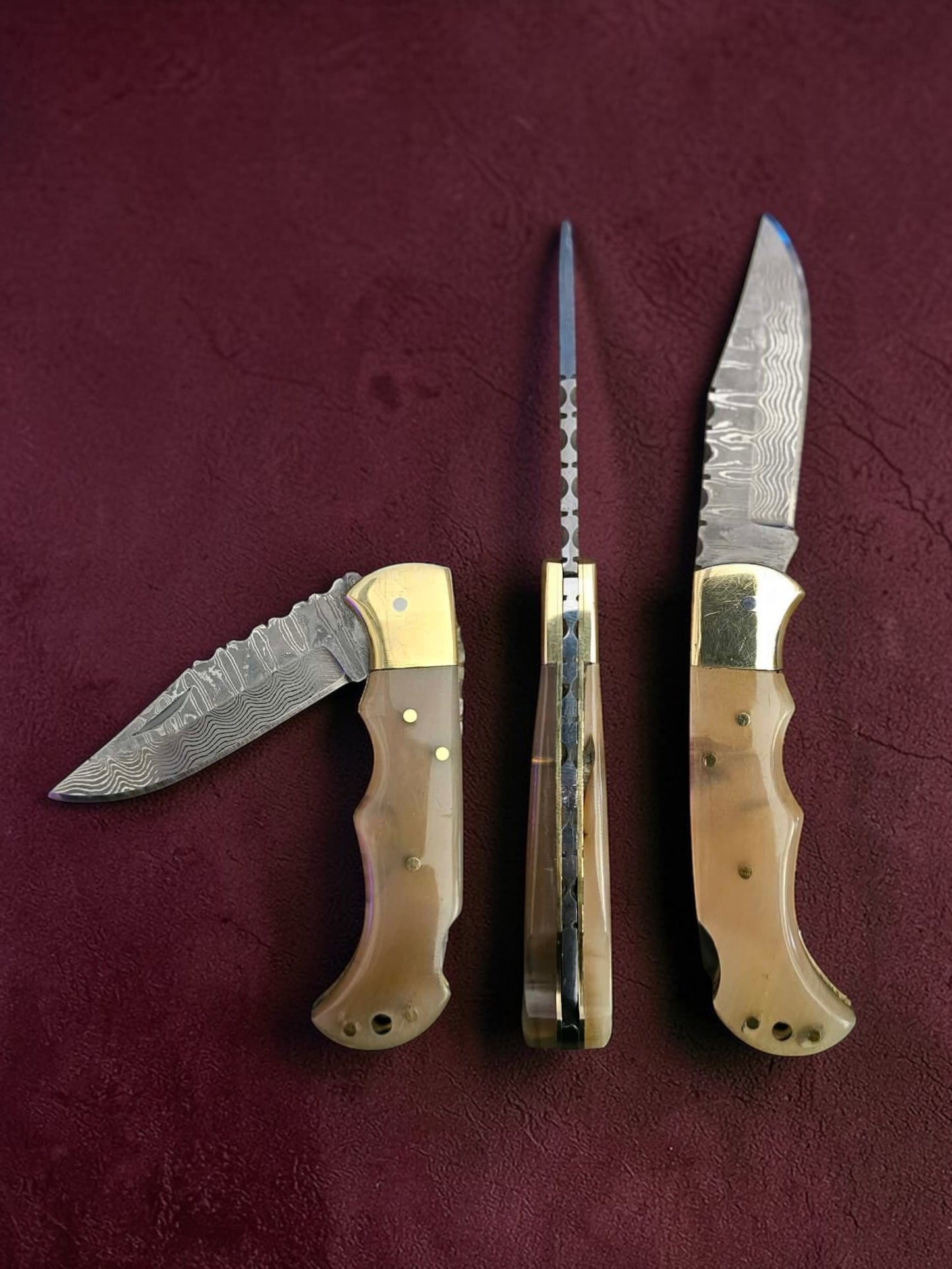 F074 - Tsiakkoui - Stainless Damascus & Horn