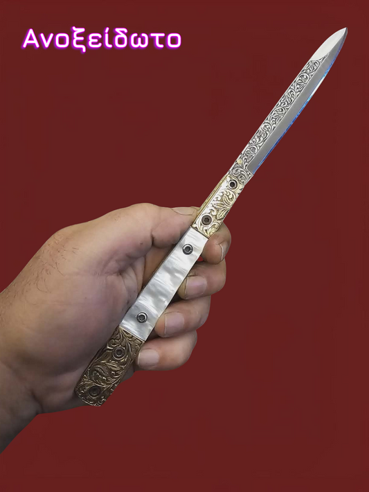 F117 Stiletto - Stainless Steel & mother of pearl