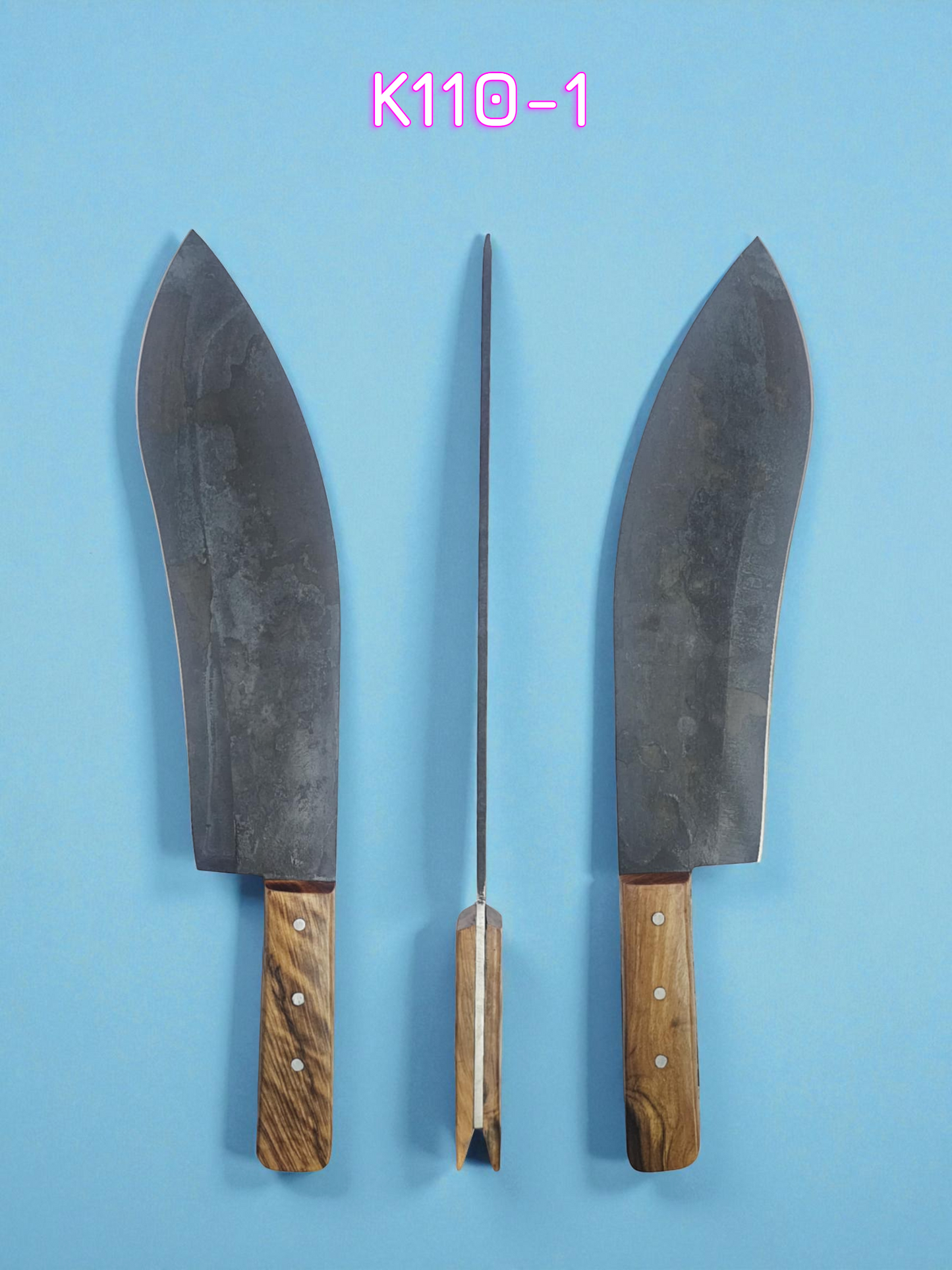 K110 Handmade Cyprus Traditional Ppala - Carbon Steel & Olive wood