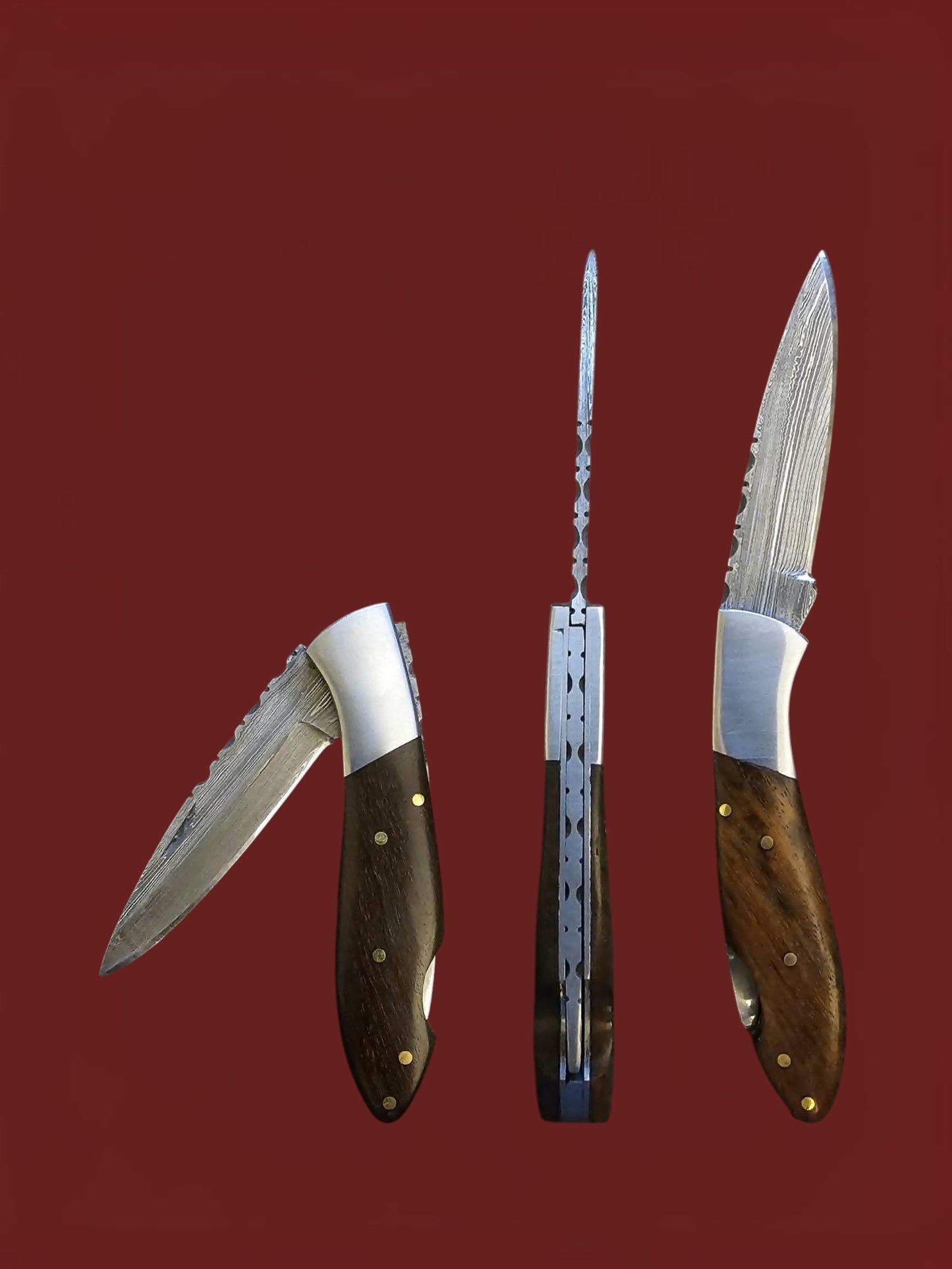F123 Tsiakkoui - Damascus Steel & Wood