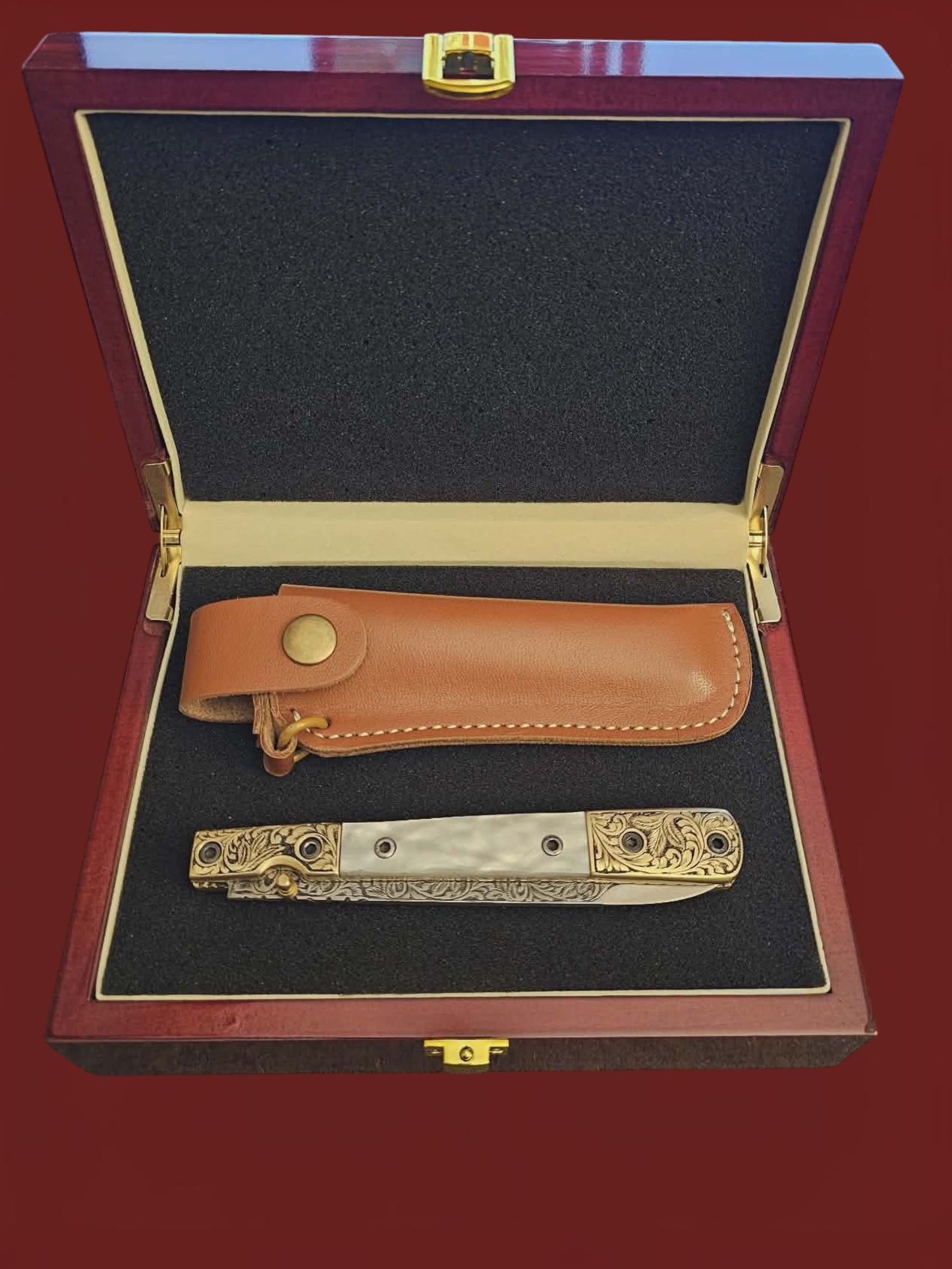 F117 Stiletto - Stainless Steel & mother of pearl