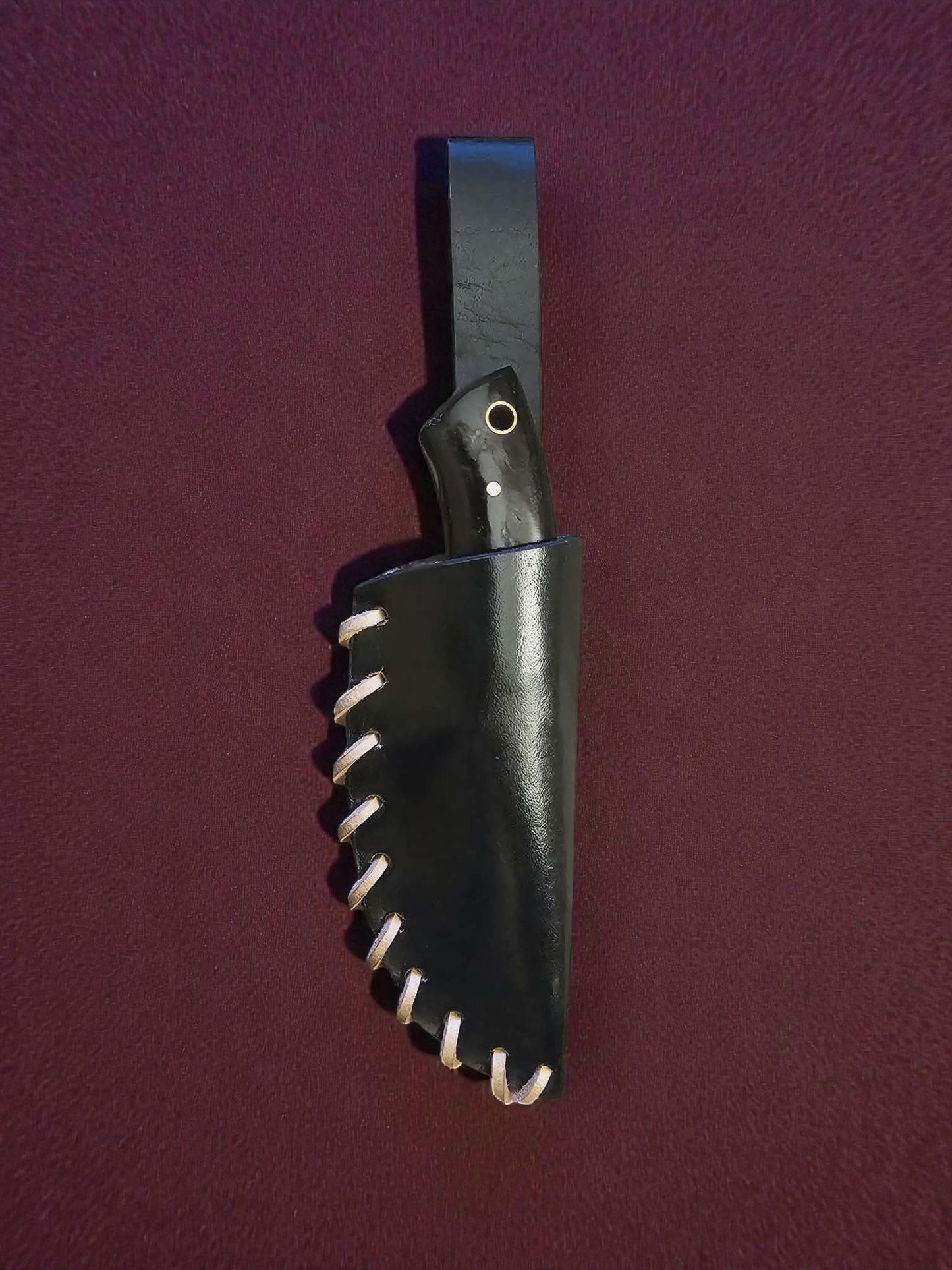 R001 - Χειροποίητο Mini Skinner από Δαμασκηνό ατσάλι & Κέρατο κριαριού