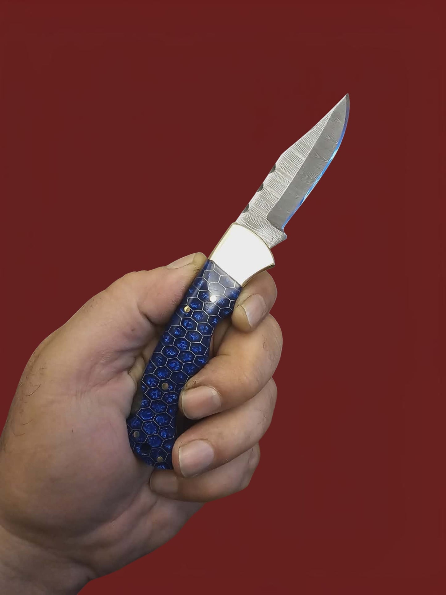 F108 Tsiakkoui - Damascus Steel & Resin