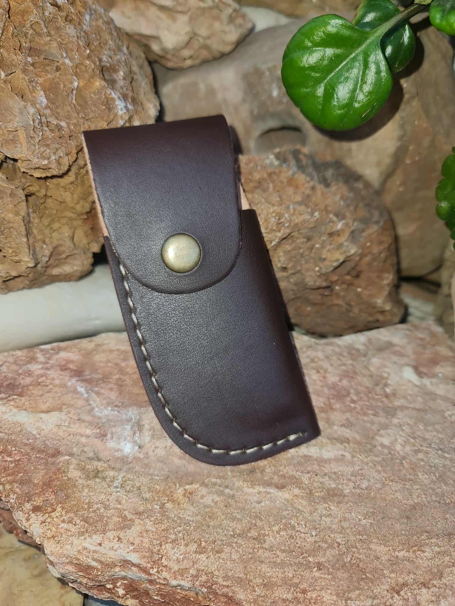 Handmade Leather Sheath for Pocket Knives