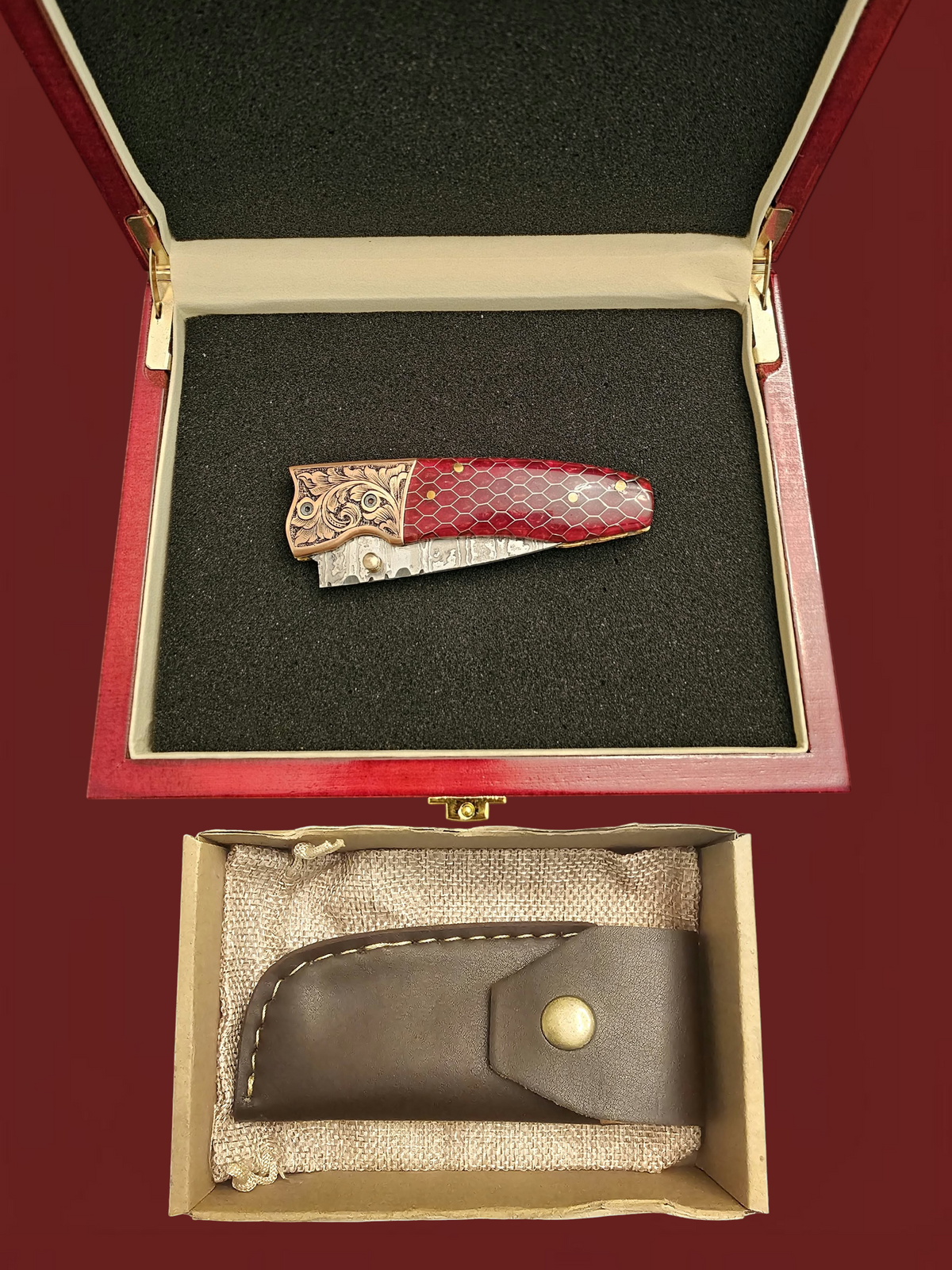 F152 - GP-CY2 | 2026 Stainless Damascus Steel & Resin