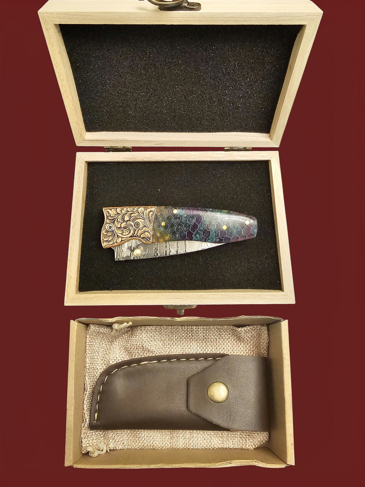F151 - GP-CY2 | 2026 Stainless Damascus Steel & Resin