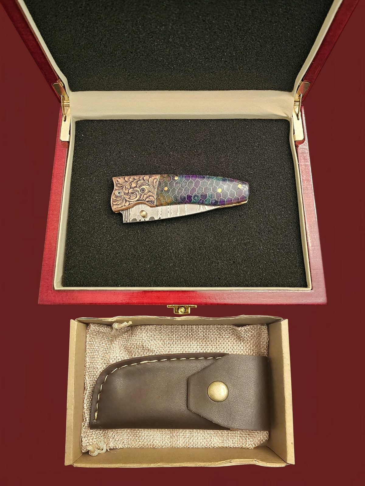 F151 - GP-CY2 | 2026 Stainless Damascus Steel & Resin