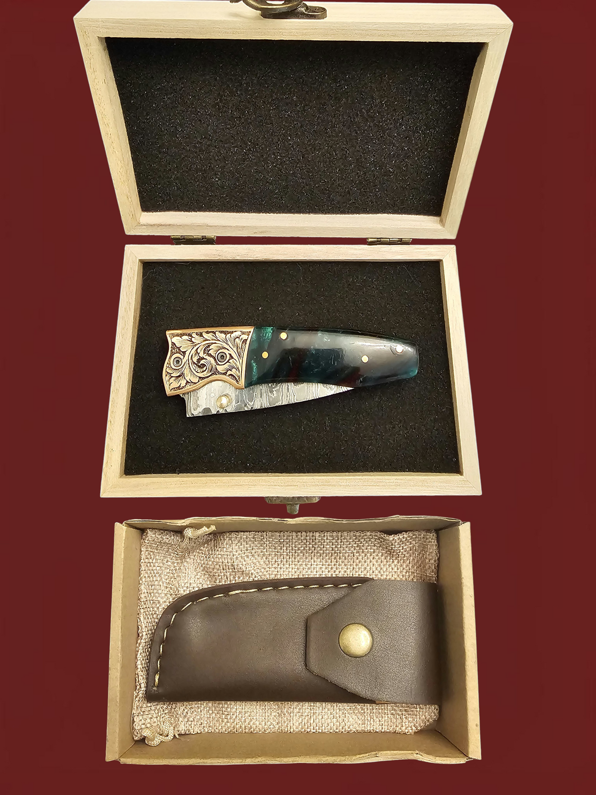 F149 - GP-CY2 | 2026 Stainless Damascus Steel & Resin