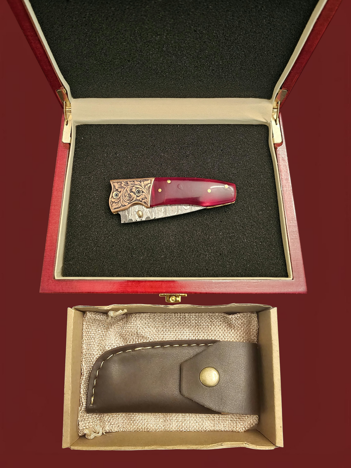 F148 - GP-CY2 | 2026 Stainless Damascus Steel & Resin