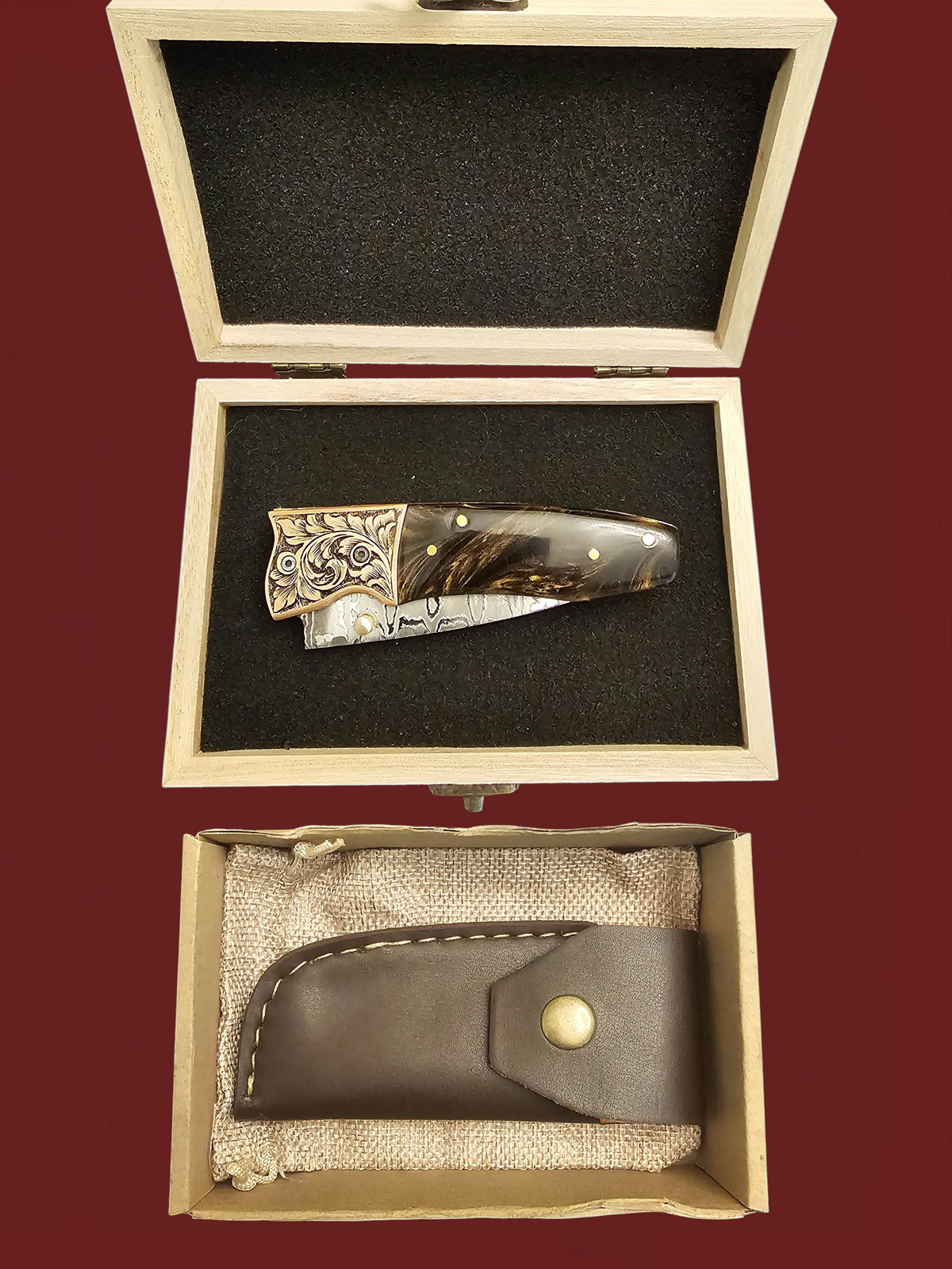 F147 - GP-CY2 | 2026 Stainless Damascus Steel & Resin