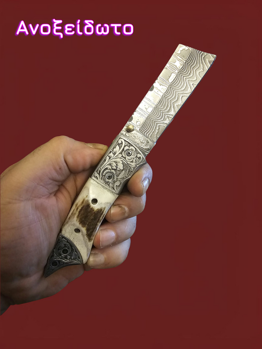 F127 - DAO - Damascus Stainless Steel & Horn