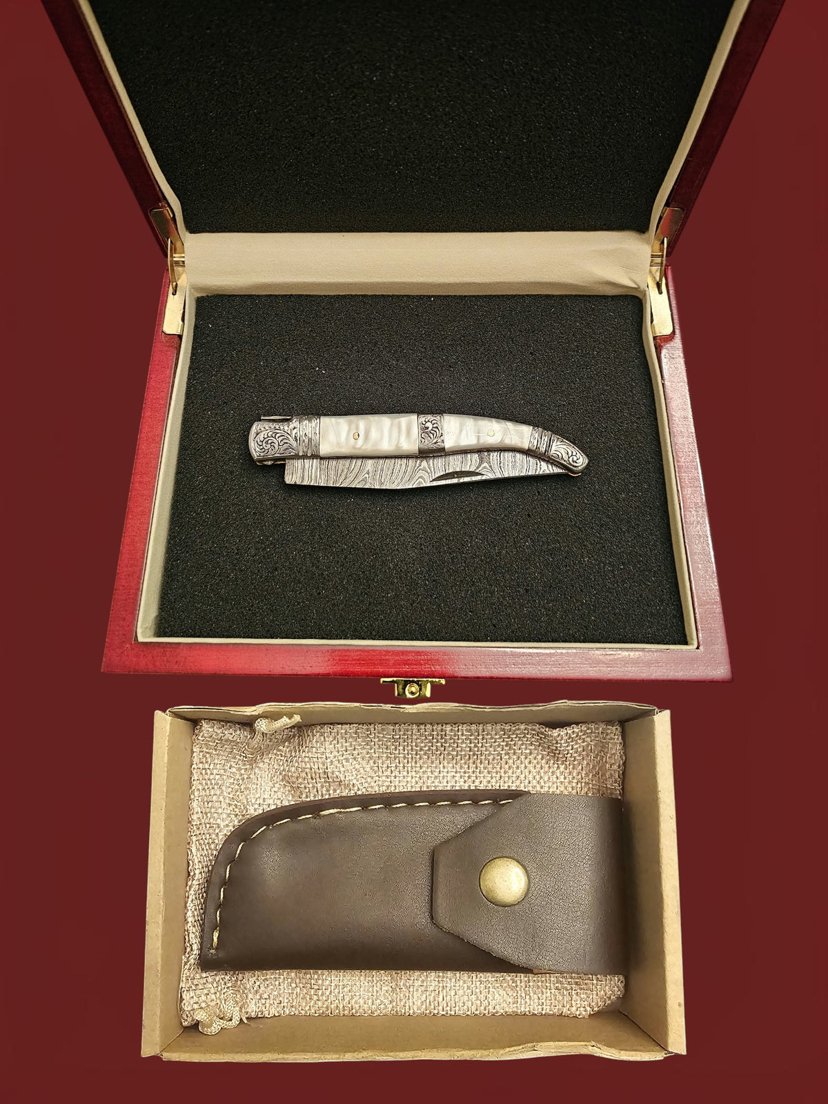 F141 Laguiole Art Edition - Damascus Steel & Resin