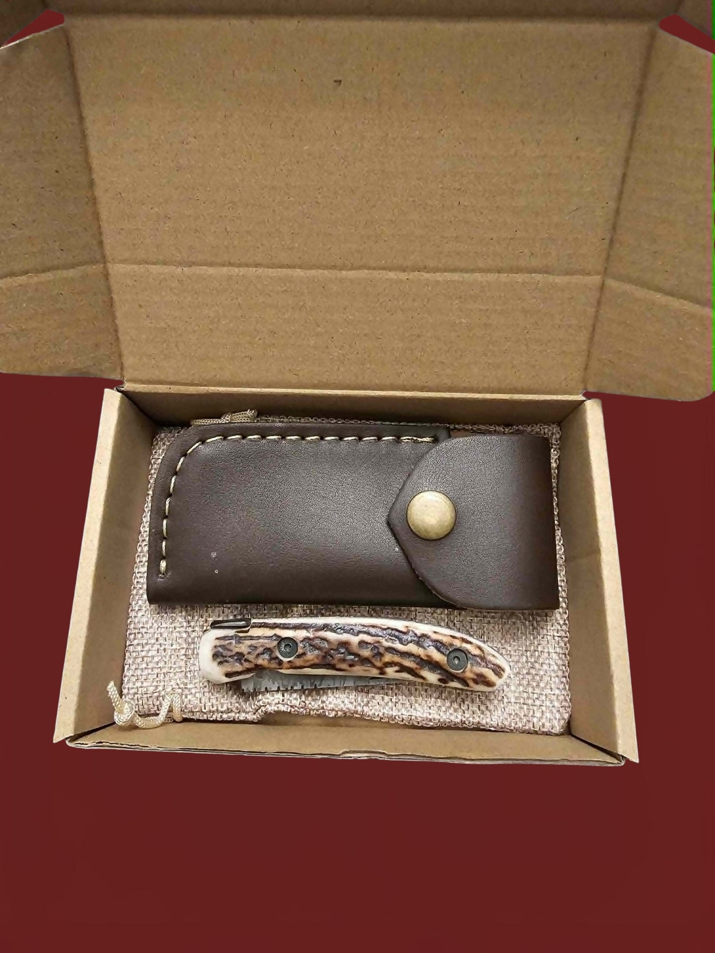 F092 Laguiole de Poche - Stainless Damascus & Horn