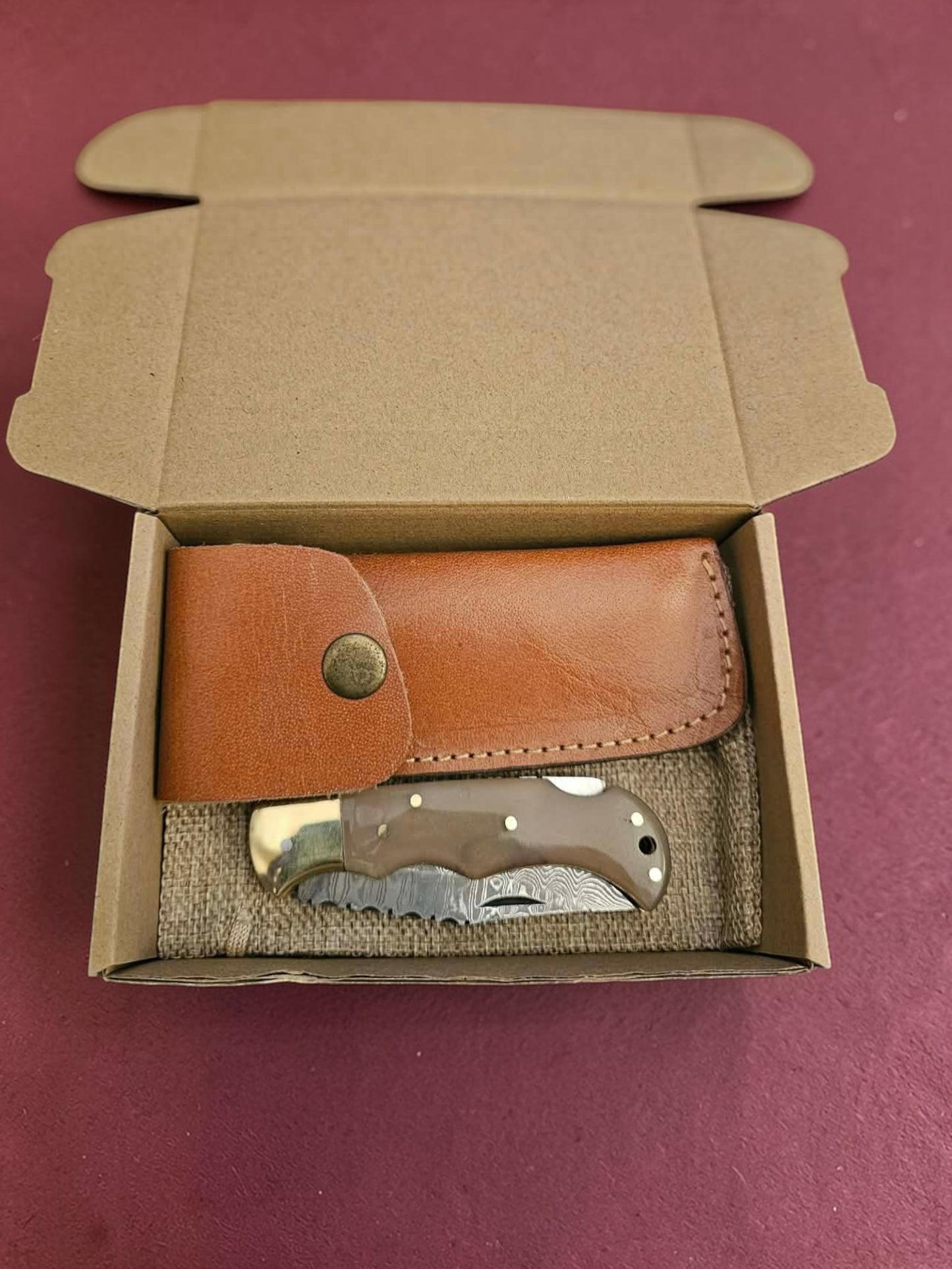 F074 - Tsiakkoui - Stainless Damascus & Horn