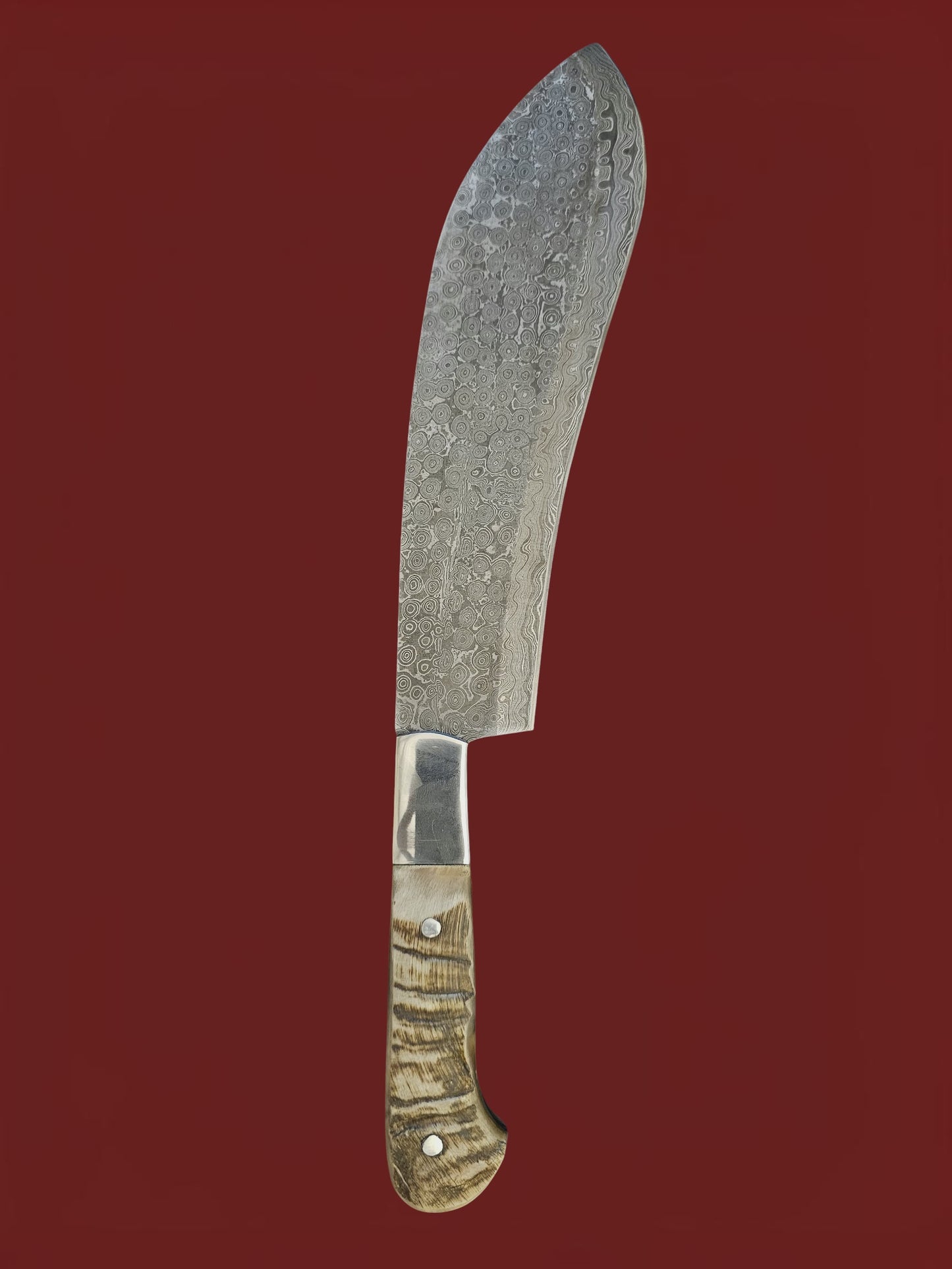 K012 Ppala - Damascus Steel & Horn