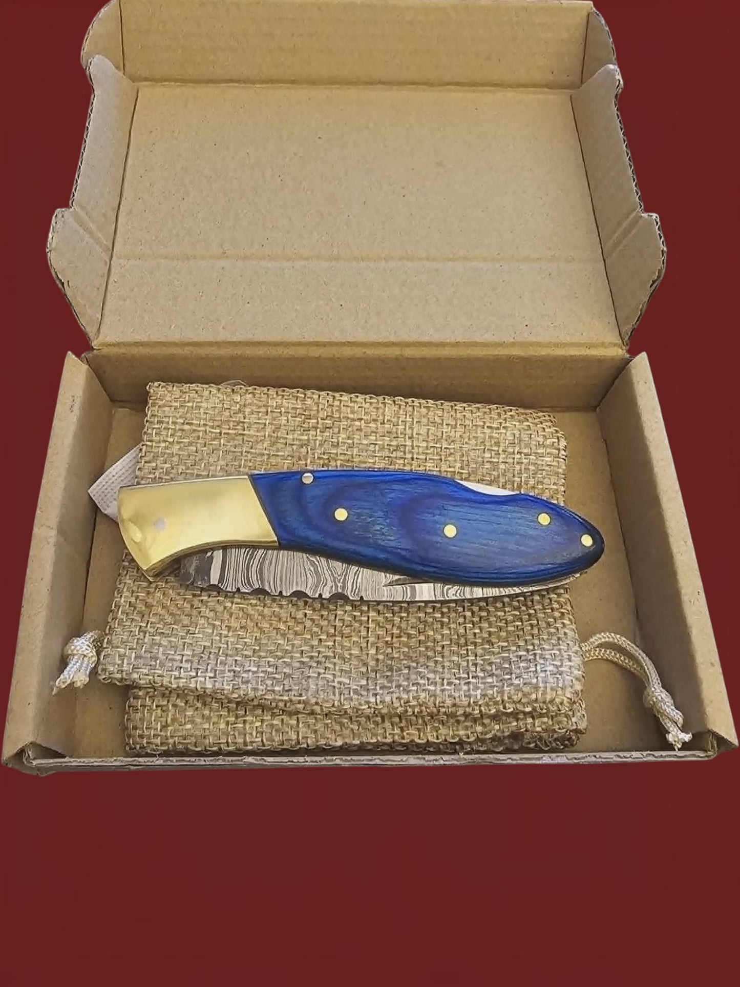 F122 Tsiakkoui - Damascus Steel & Wood