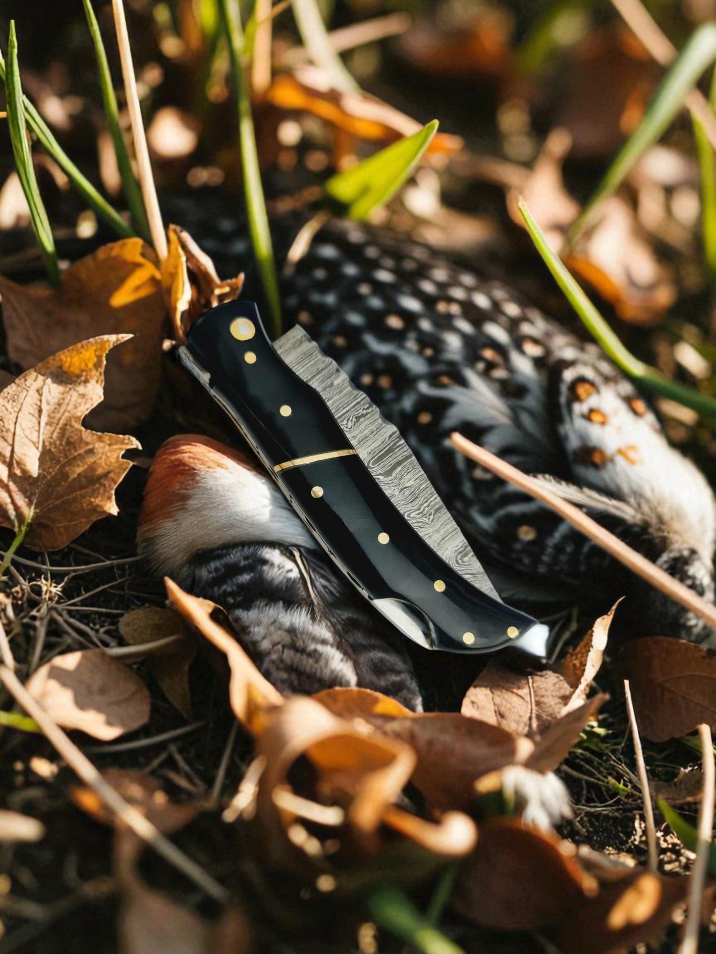 A132 Handmade Laguiole Élite - Damascus Steel & Buffalo Horn