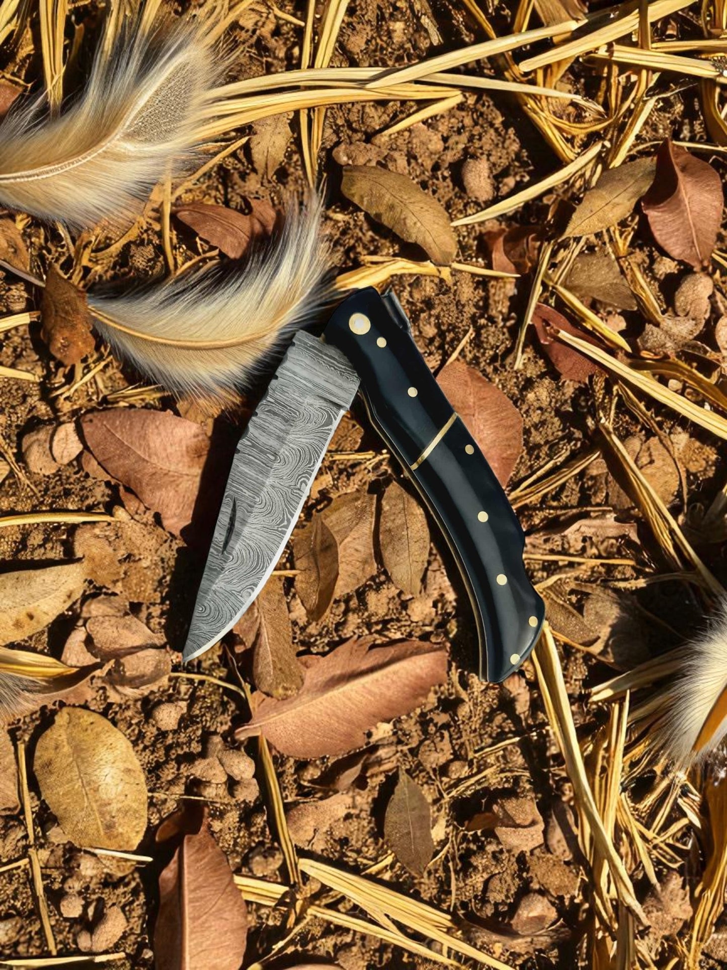 A132 Handmade Laguiole Élite - Damascus Steel & Buffalo Horn