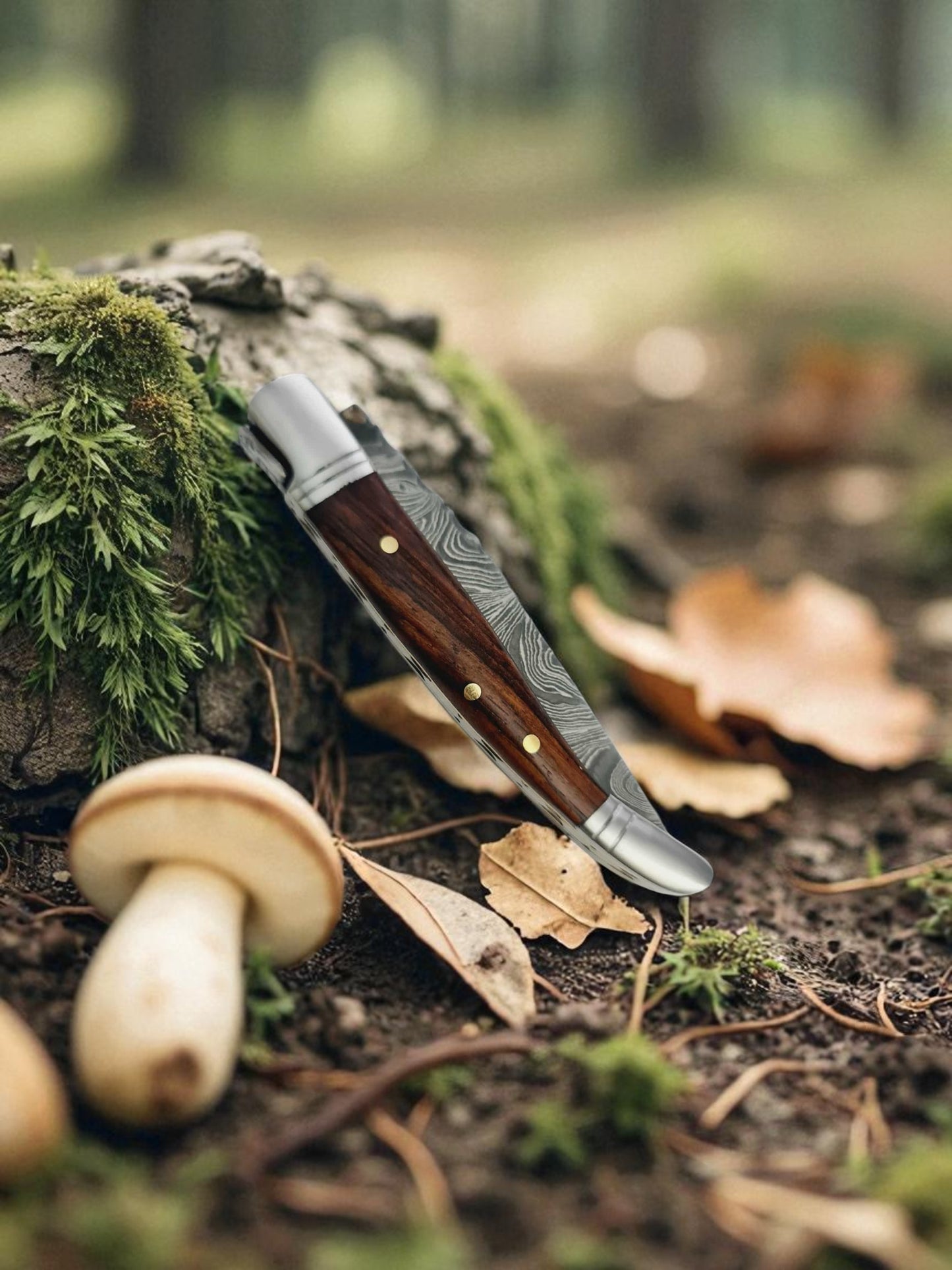 A161 Handmade Laguiole Petit - Damascus Steel & Walnut Wood